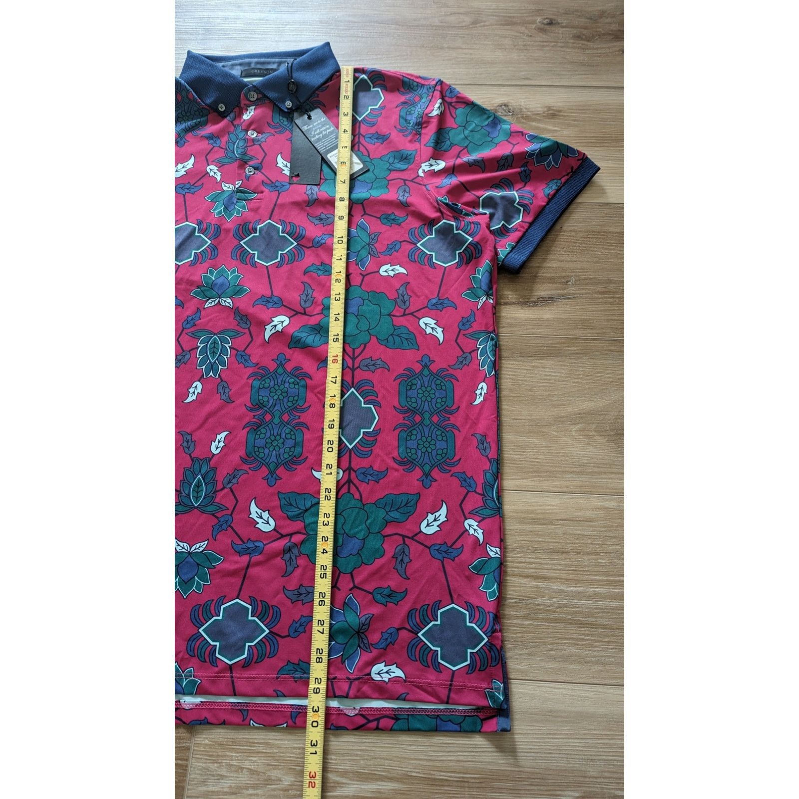 Other NWT Greyson Men's Moutain Laurel Polo in Bittersweet Large Size US S / EU 44-46 / 1 - 7 Thumbnail