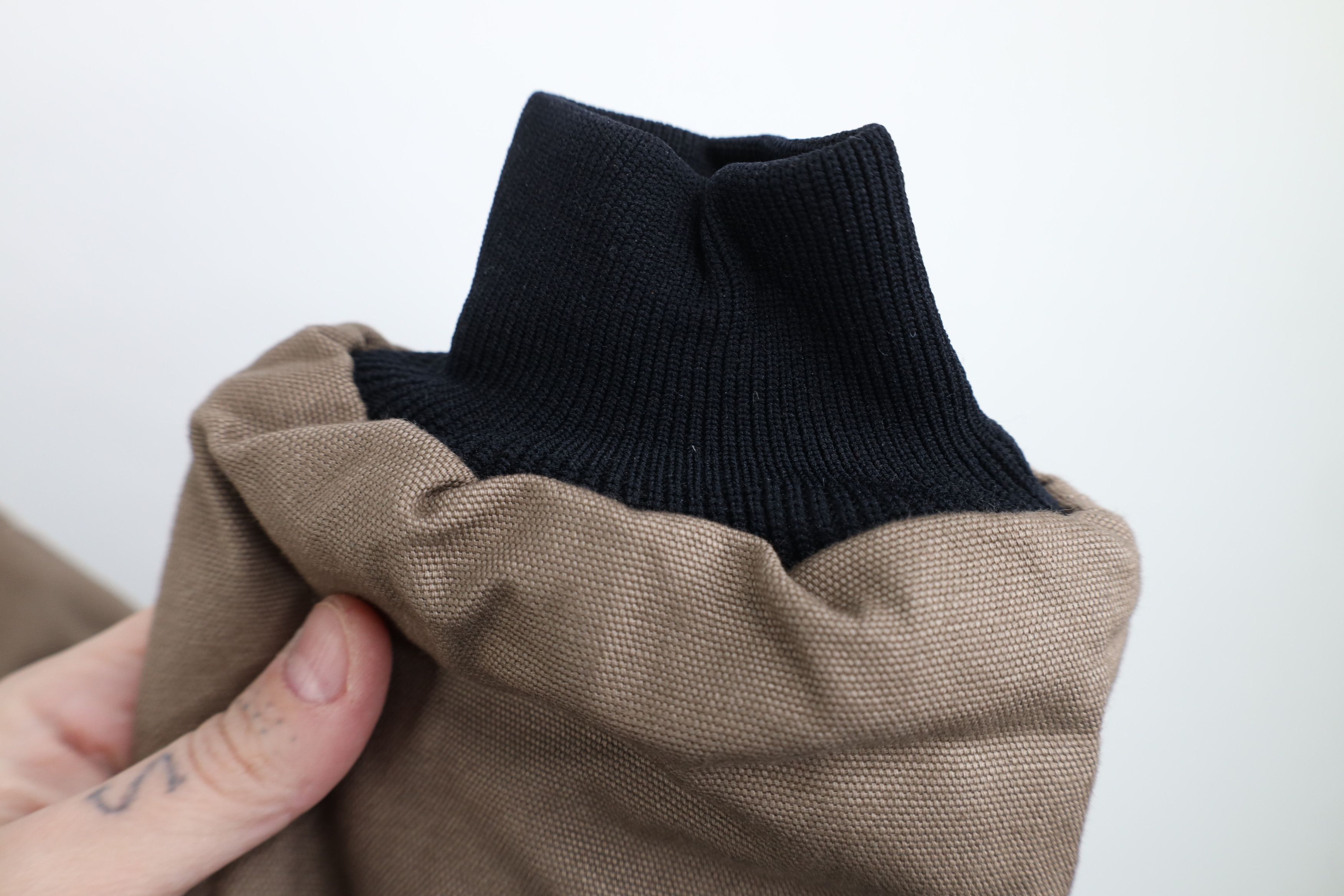 Vintage Vintage 90s Military Style Full Zip Jacket Canvas Brown Size US L / EU 52-54 / 3 - 7 Thumbnail