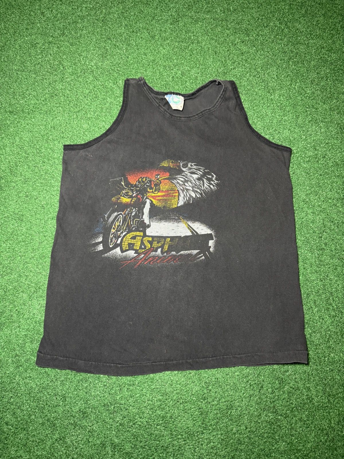 Vintage Vintage 80s 90s Asphalt Animal 3D Style Biker Tank Top Size US M / EU 48-50 / 2 - 1 Thumbnail