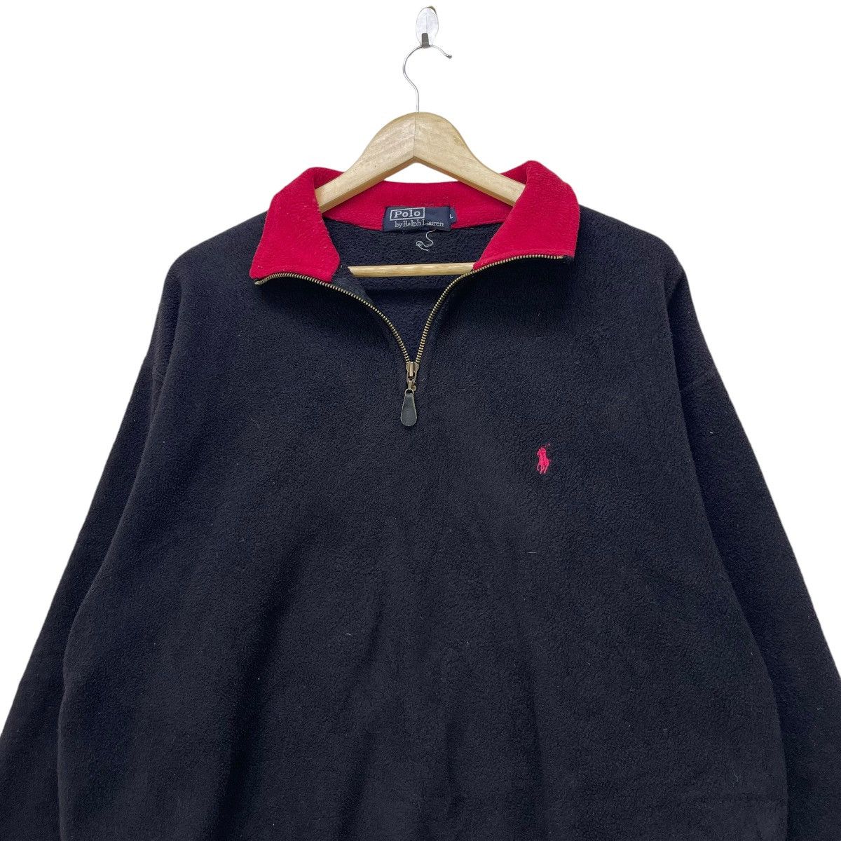 Polo Ralph Lauren × Ralph Lauren 💥Vintage Polo Ralph Lauren Little Poney Half Zipper Pullover Size US L / EU 52-54 / 3 - 3 Thumbnail