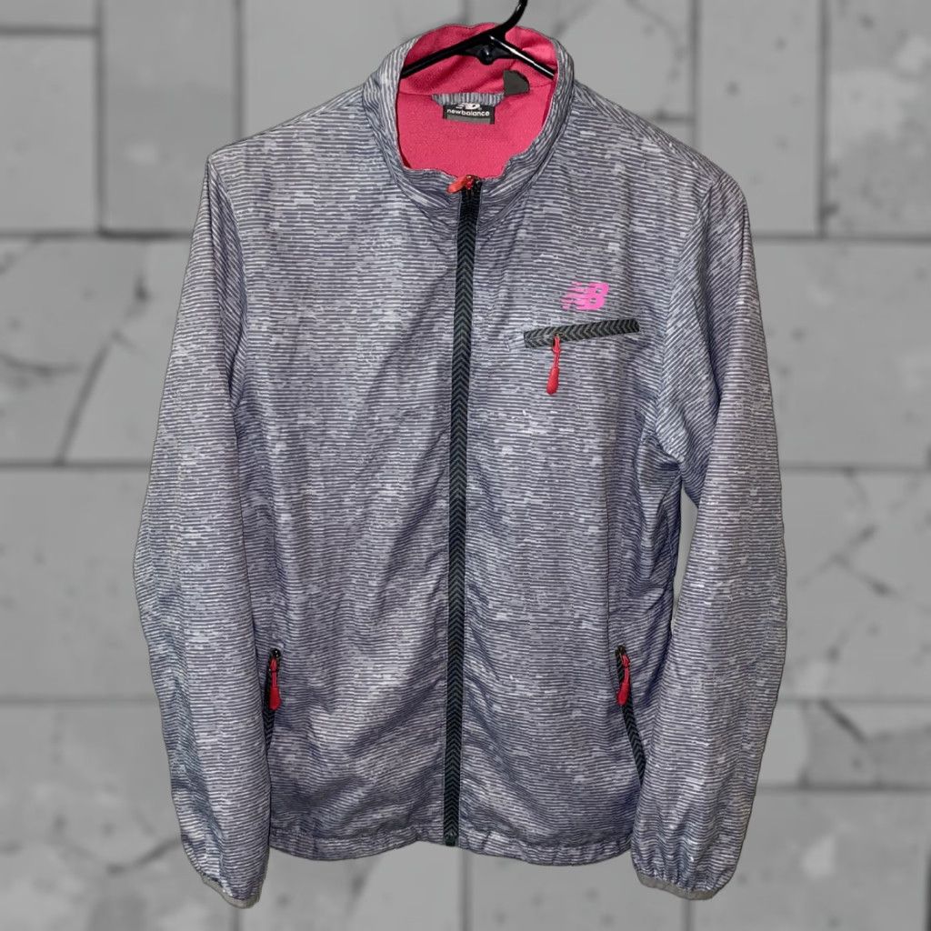 New Balance New Balance Women Gray Polyester Full Zip Jacket Size M Size M / US 6-8 / IT 42-44 - 1 Thumbnail