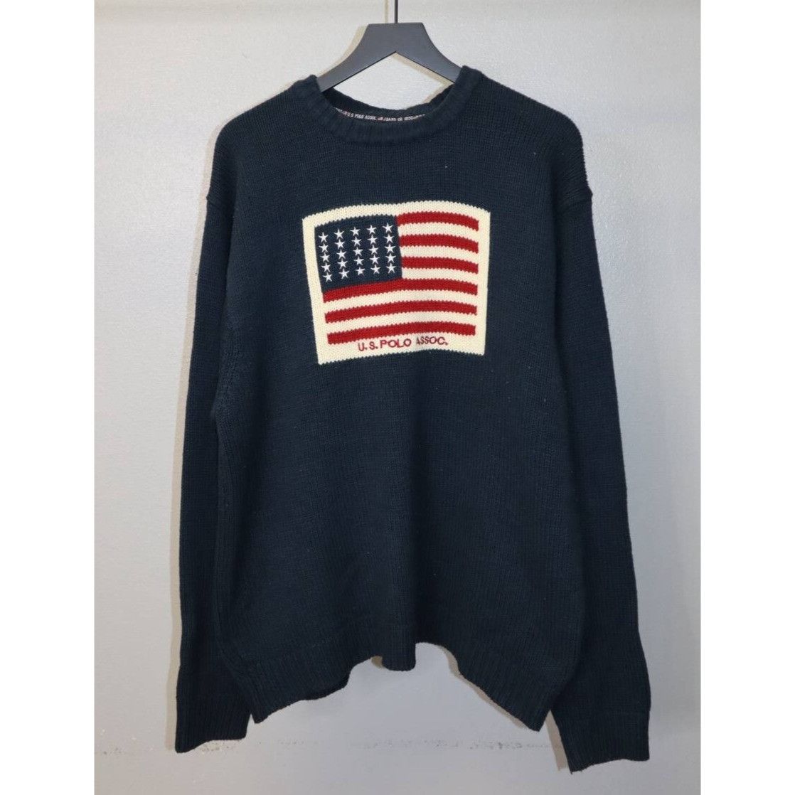 Polo Ralph Lauren U.S. Polo Association Sweater Navy Blue Acrylic Knit Round Size US XL / EU 56 / 4 - 3 Thumbnail
