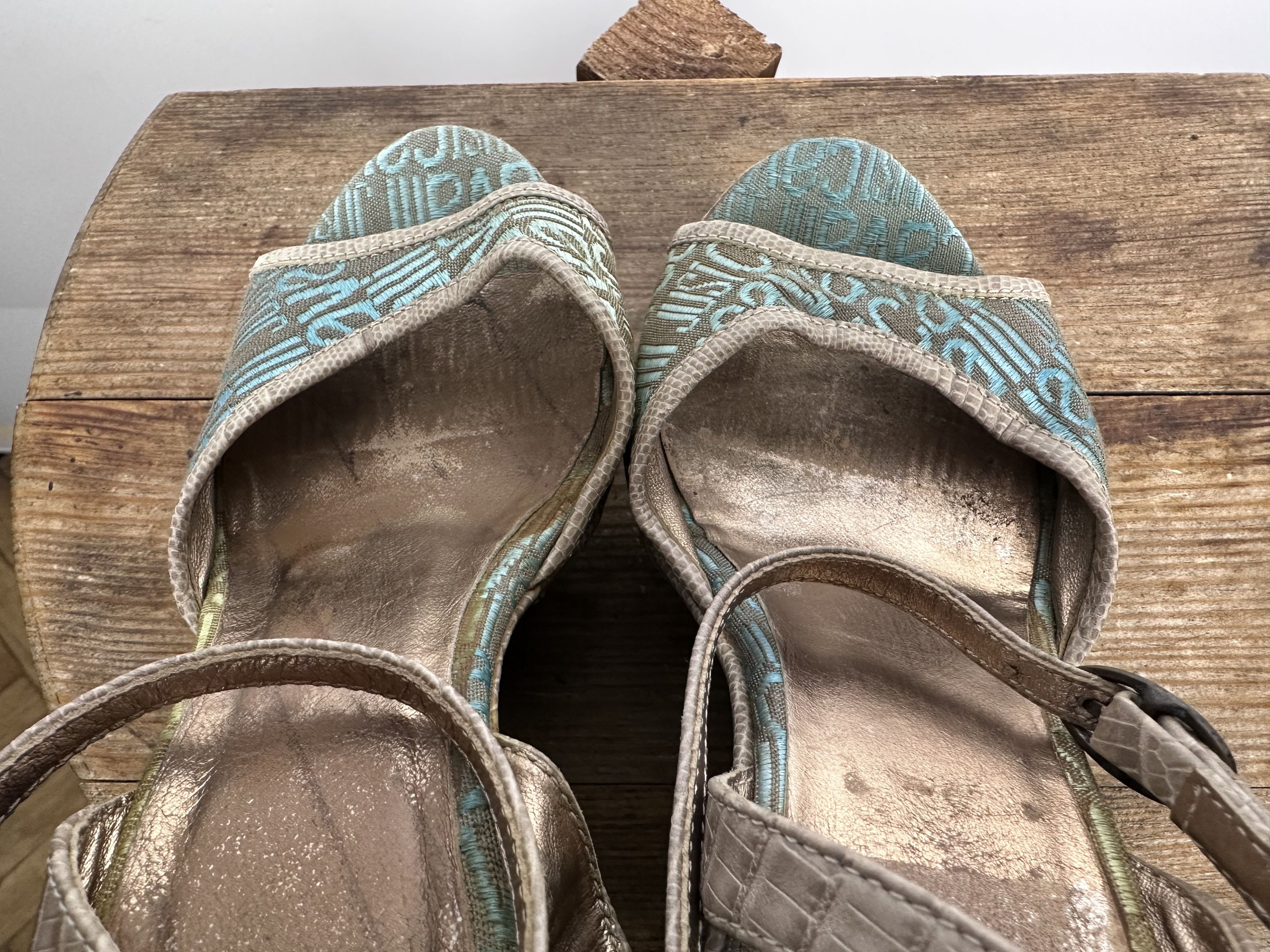 Grailed × Just Cavalli Just Cavalli Cloth Sandal Monogram Blue Size EUR 35 Size US 5 / IT 35 - 7 Thumbnail