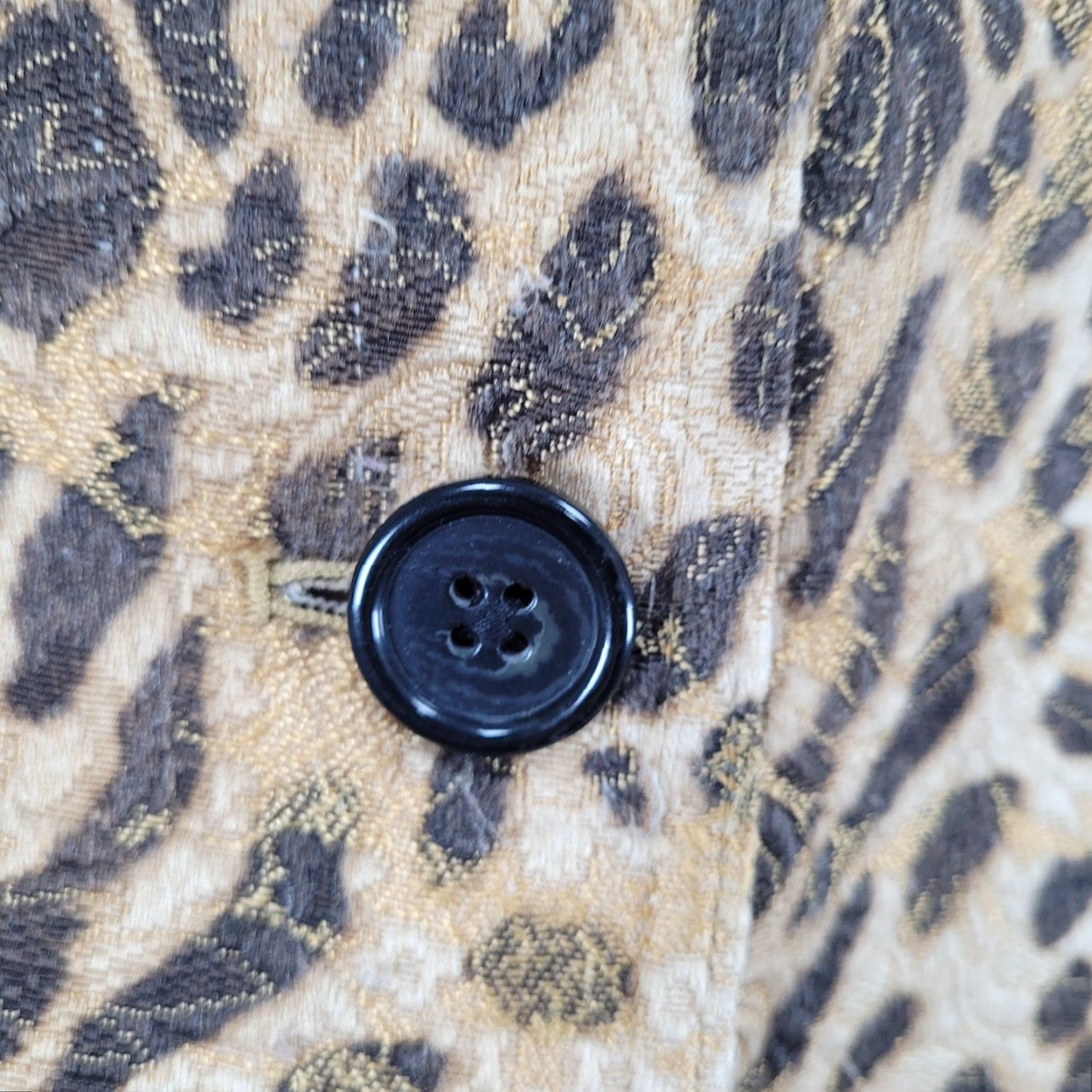 Vintage Chico's Leopard Buttoned Lightweight Lined Jacket 2 US 12 Women Medium? Size XS / US 0-2 / IT 36-38 - 6 Thumbnail