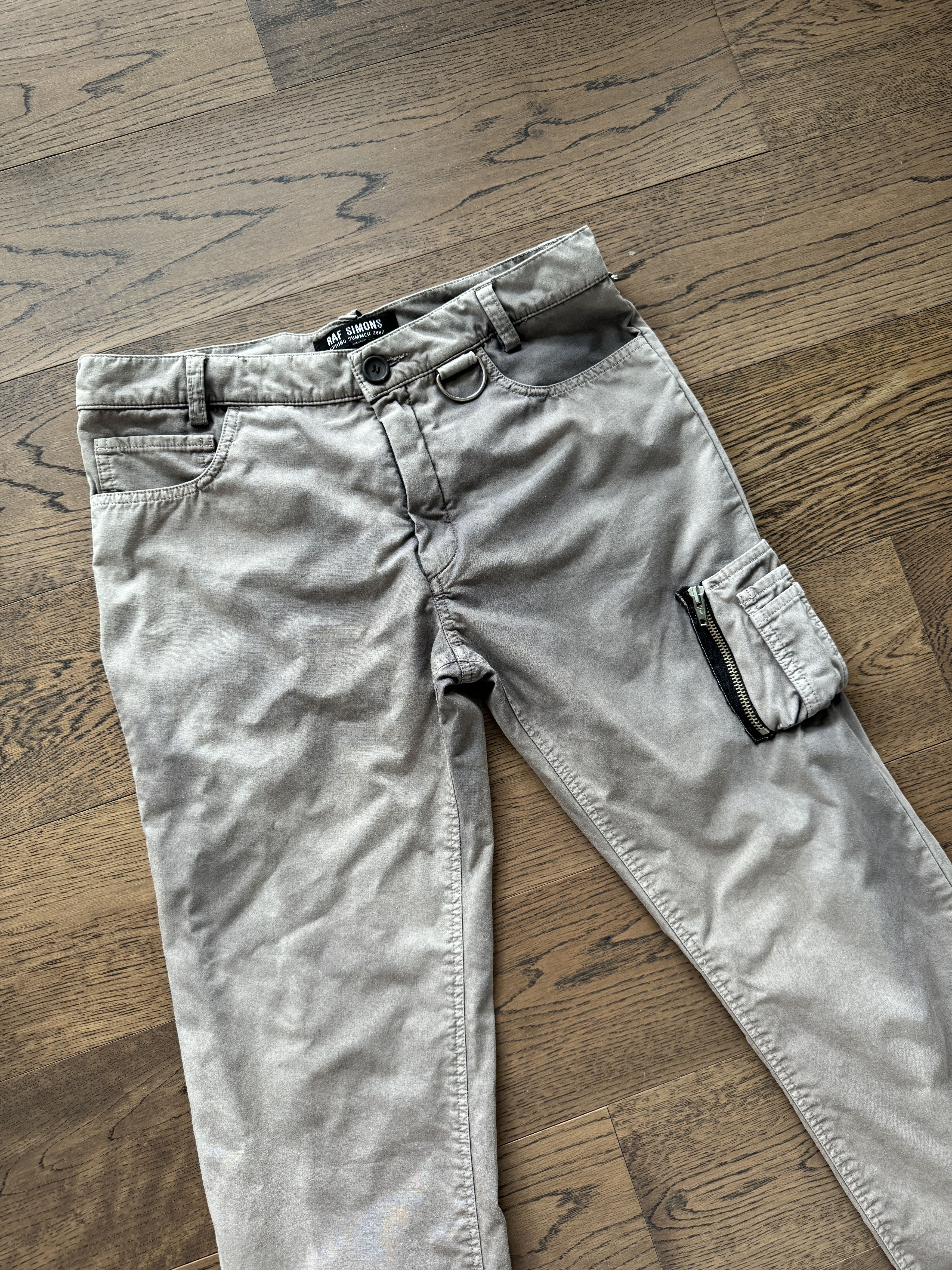 Raf Simons Raf Simons 2002 Spring Summer Pigment Dyed Combat Pants Rare Size US 31 - 13 Thumbnail