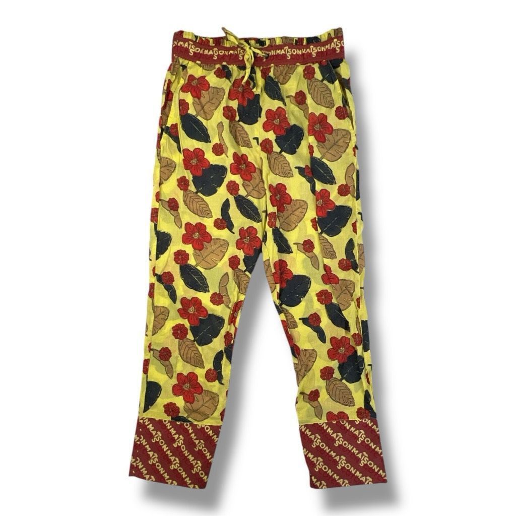 Scotch & Soda Scotch & Soda Floral 100% Cotton Lightweight Pants Size Smal Size 27" / US 4 / IT 40 - 3 Thumbnail