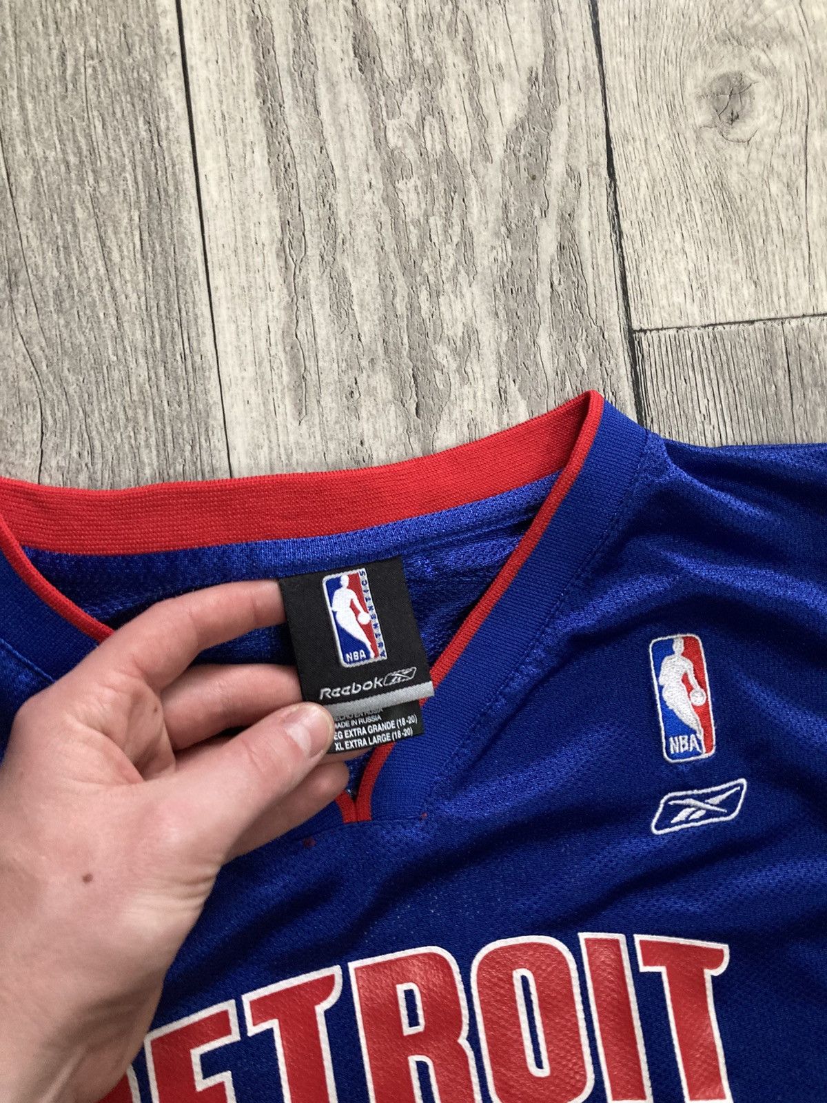NBA × Reebok × Vintage Vintage Reebok Detroit pistons Hamilton Jersey S y2k 90’s Size US S / EU 44-46 / 1 - 8 Thumbnail