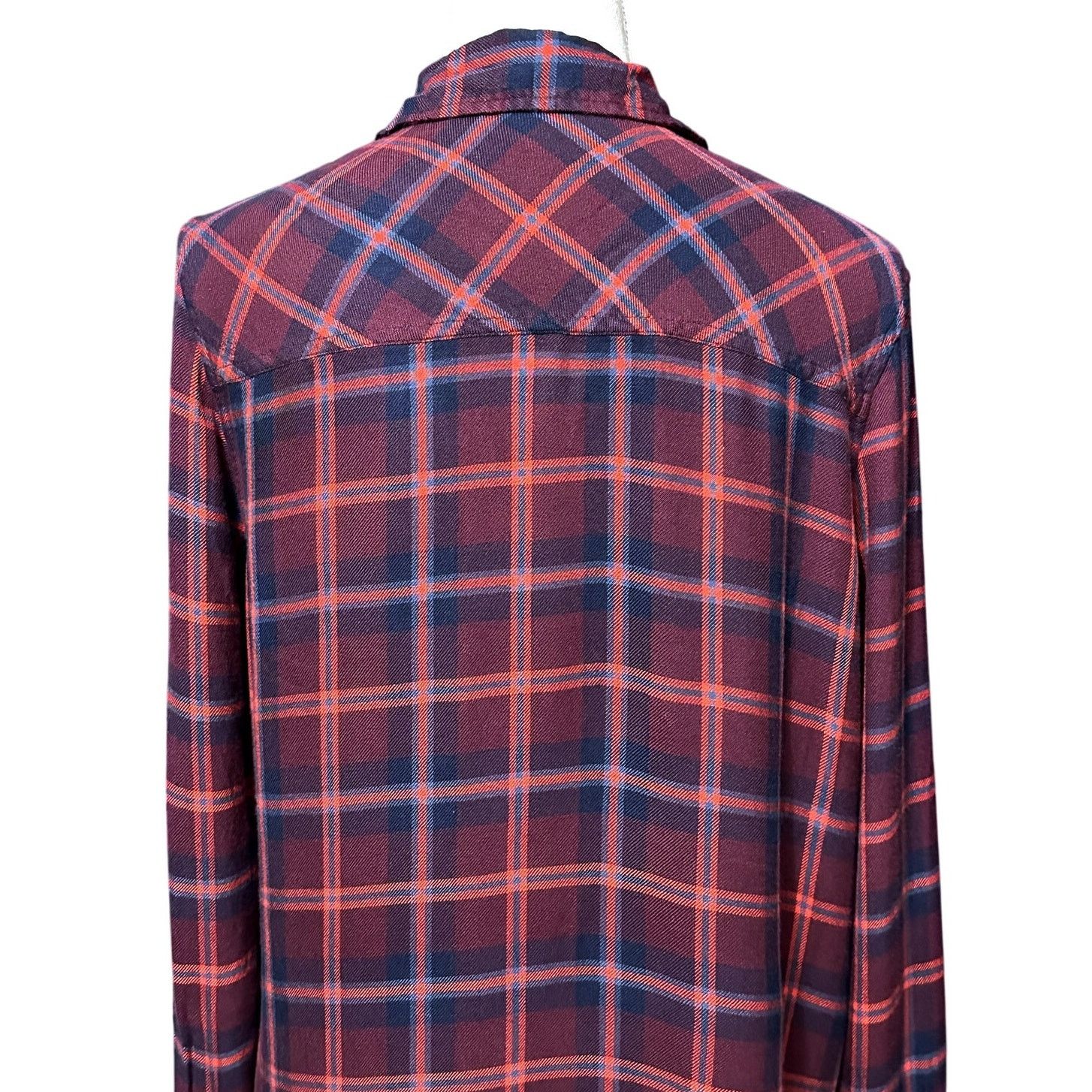 Aeropostale Aeropostale Long Sleeve Shirt Button Down Plaid Red Blue XL Size XL / US 12-14 / IT 48-50 - 6 Thumbnail