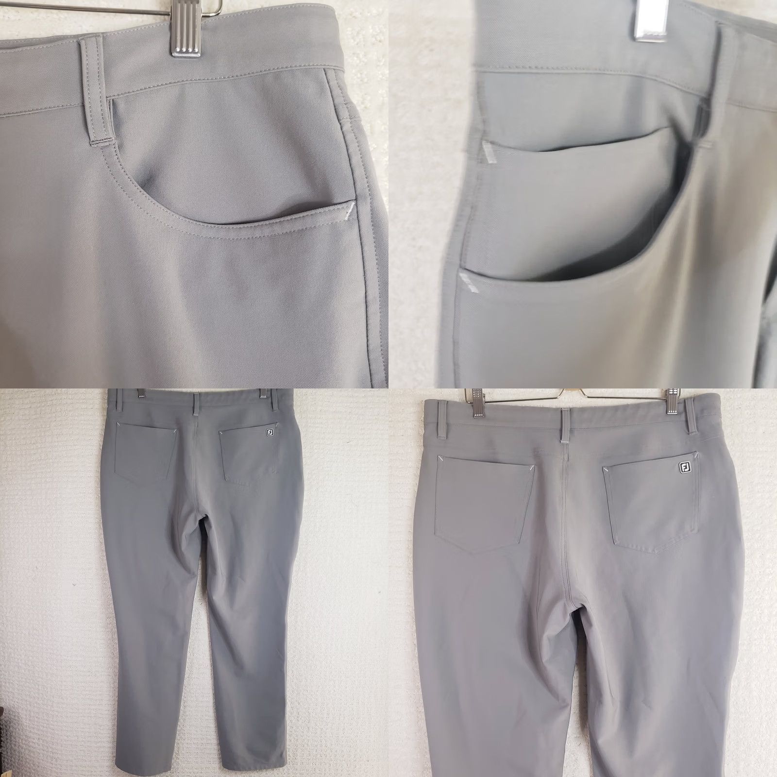 Footjoy FootJoy FJ Men's Athletic Fit Performance Stretch Golf Pants Gray Size 38 x 30 Size US 38 / EU 54 - 8 Thumbnail