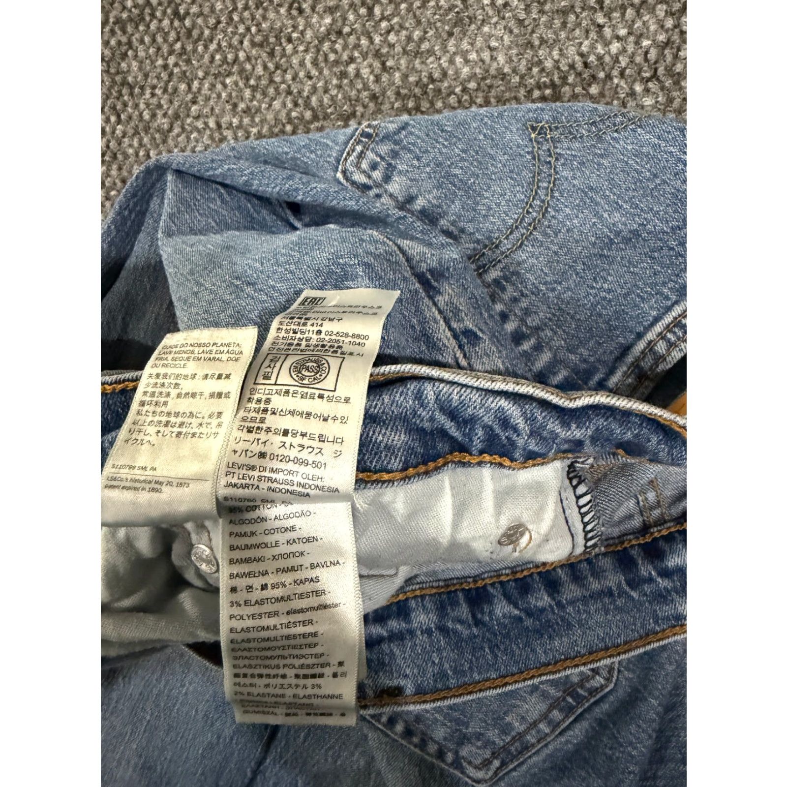 Levi's Levi's 505 Jeans Mens 40x32 Blue Denim Regular Fit Straight Leg Jeans 5-Pocket Logo Vintage No Size US 40 / EU 56 - 6 Thumbnail