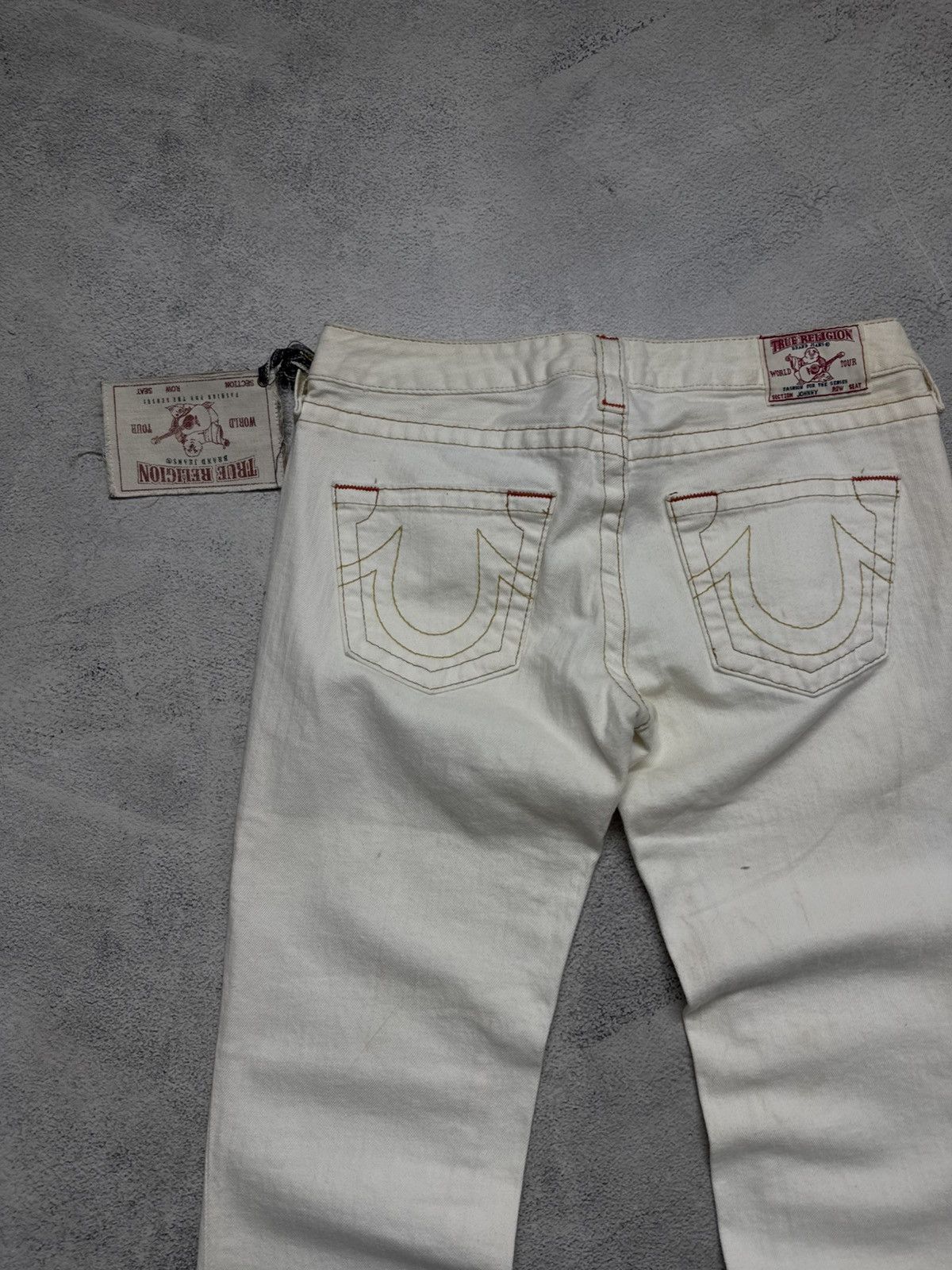 True Religion Vintage True Religion USA White Jeans 90’s Size 29" - 7 Thumbnail