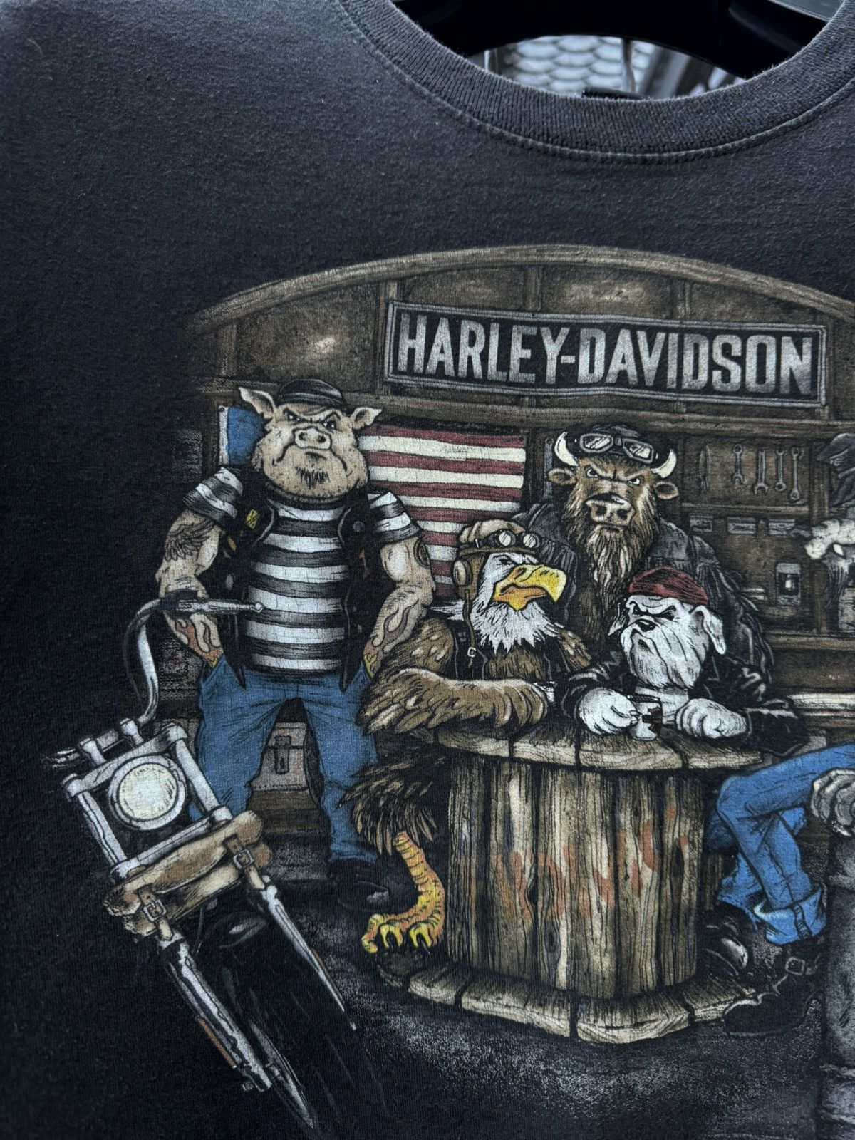 Harley Davidson × Vintage Harley Davidson West Coast T Shirt Scotland y2k Size US L / EU 52-54 / 3 - 7 Thumbnail