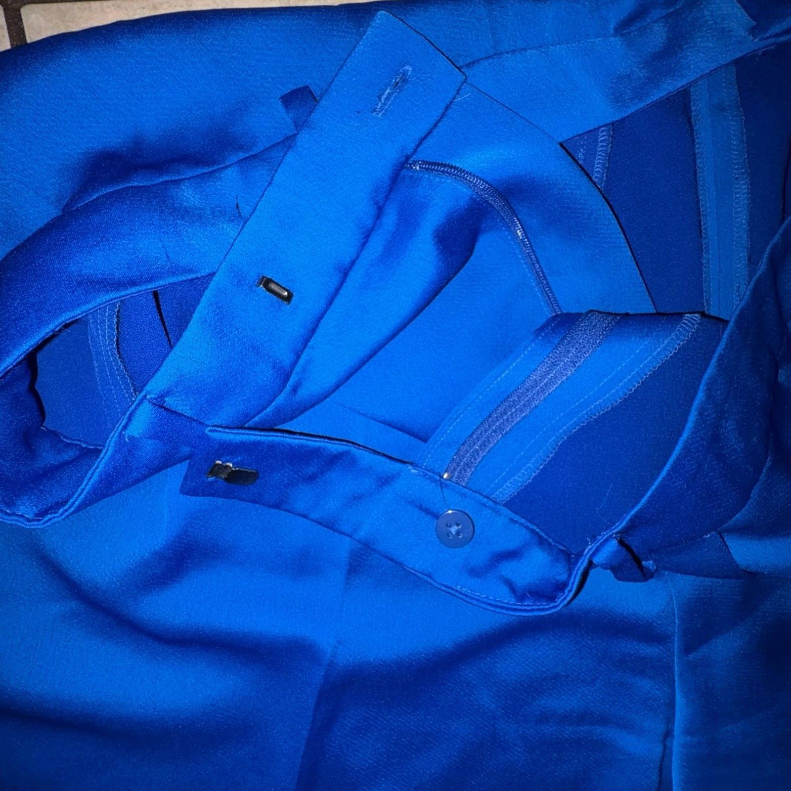 Polo Ralph Lauren Polo Ralph Lauren women size 18 royal blue pleaded trousers Size 40" / US 18 - 3 Thumbnail