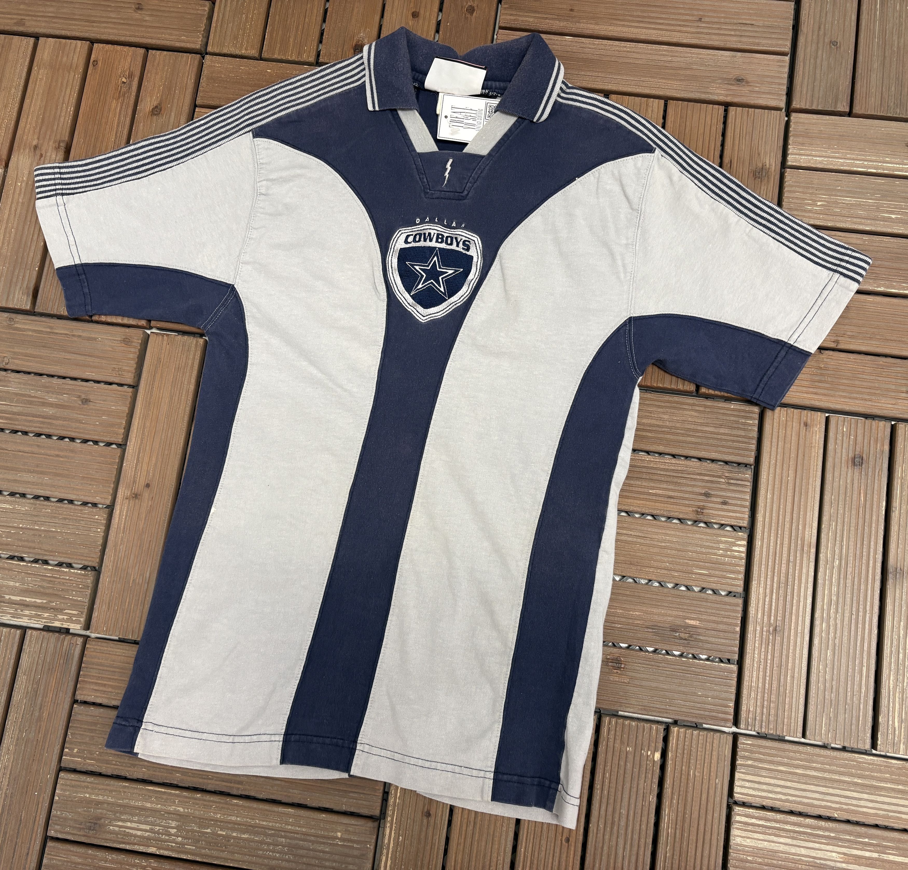 Vintage Dallas Cowboys Stitched Vintage Blue T-Shirt Tee Size US M / EU 48-50 / 2 - 3 Thumbnail