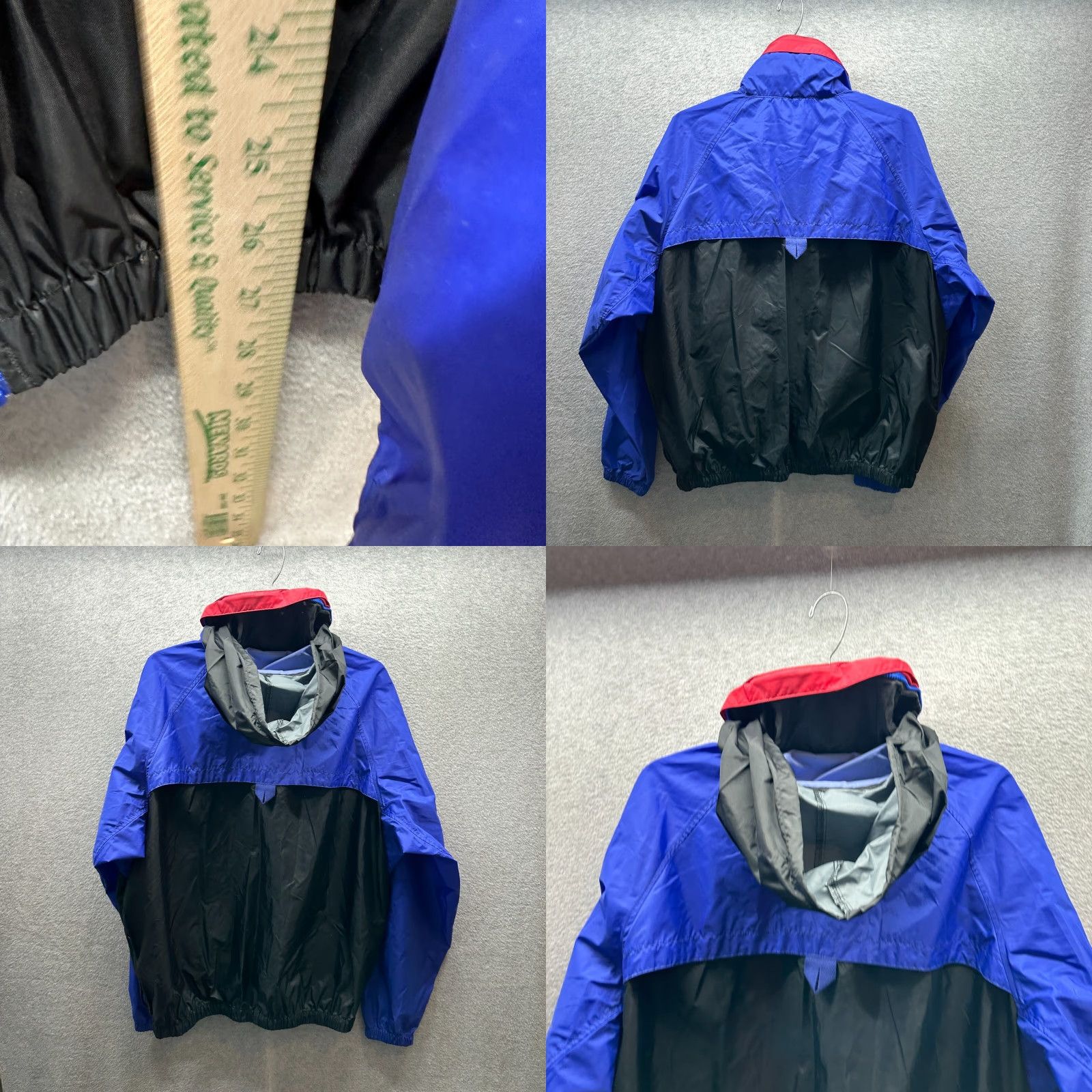 Vintage VINTAGE Columbia Jacket Mens Large Blue Windbreaker Short Navy Black Nylon Softshell Logo Zip All Seasons Regular Size US L / EU 52-54 / 3 - 9 Thumbnail