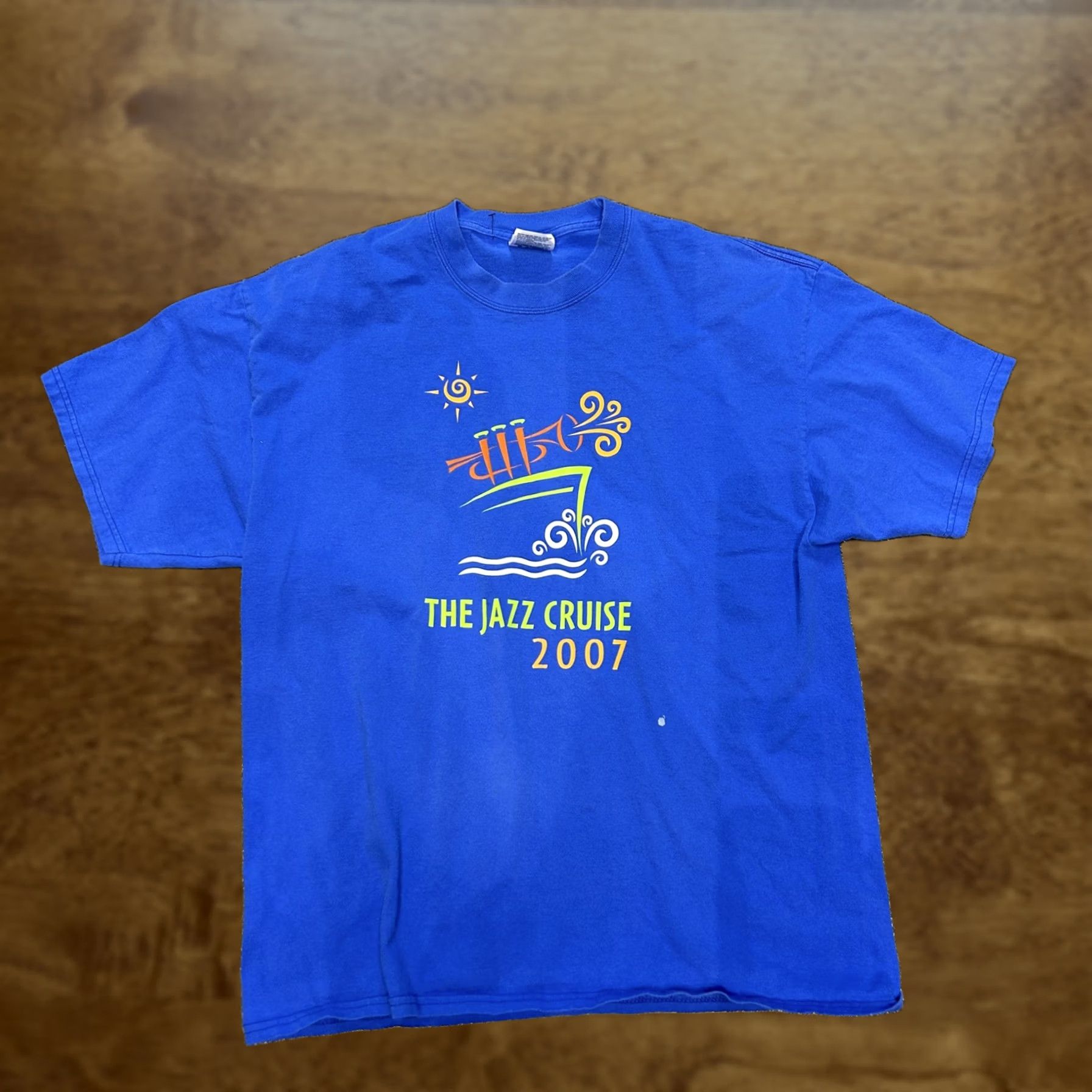 Port & Company The Jazz Cruise 2007 Shirt Mens XL Blue Port & Company Graphic Tee Music Size US XL / EU 56 / 4 - 1 Thumbnail