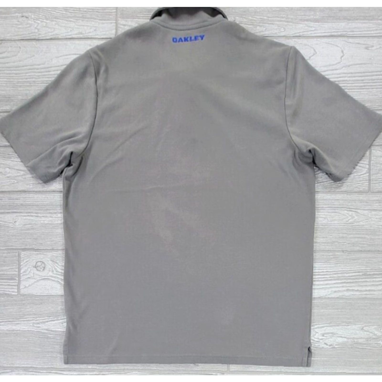 Oakley Oakley Polo Shirt Golf Colorblock Gray White Striped Short Sleeve Men L Size US L / EU 52-54 / 3 - 4 Thumbnail
