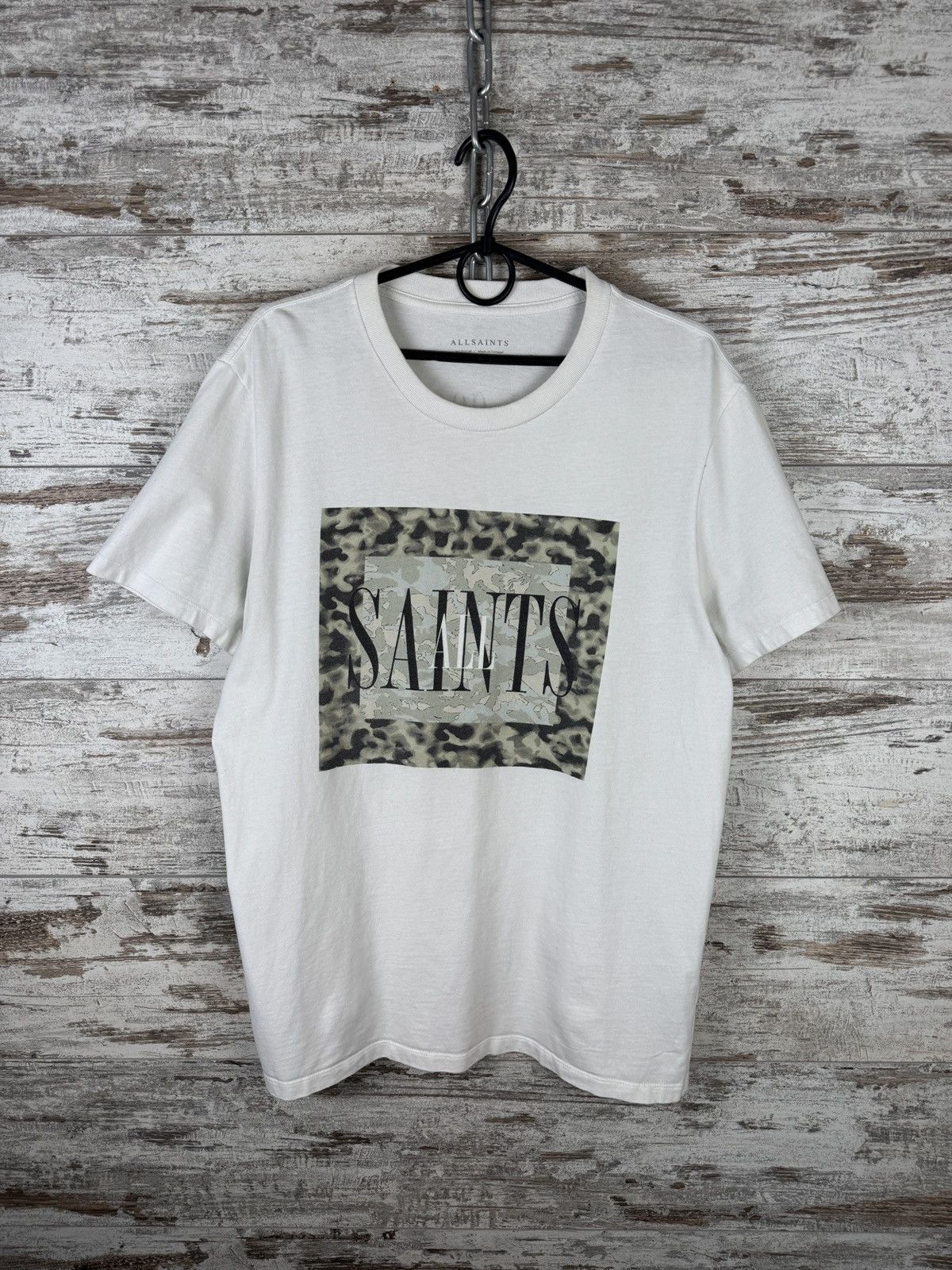 Allsaints × Japanese Brand Mens Vintage AllSaints T-shirt big logo tee Japanese luxury Size US M / EU 48-50 / 2 - 1 Thumbnail
