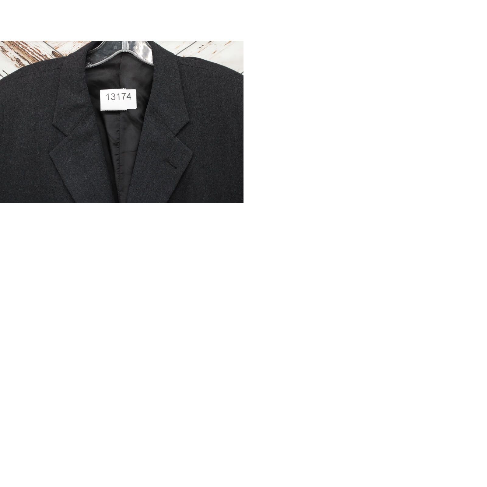 Vintage VINTAGE Hickey Freeman Blazer Mens XL Gray Wool 3 Button Sport Coat Jacket Notch Lapel Single-Breasted USA Mens Size 46R - 9 Thumbnail