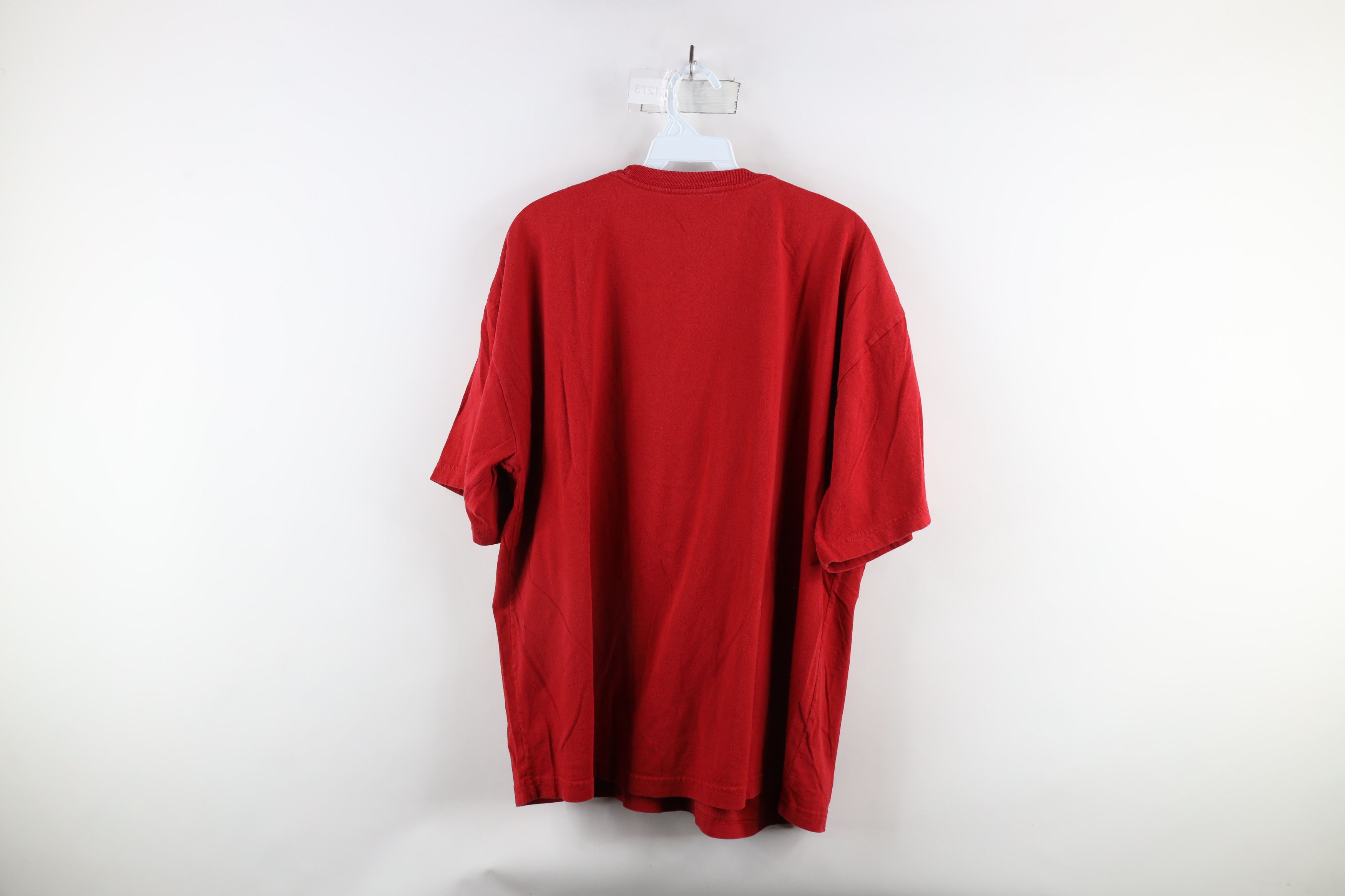 Reebok × Vintage Vintage 90s Reebok Athletics Out Short Sleeve T-Shirt Red Size US XL / EU 56 / 4 - 6 Thumbnail