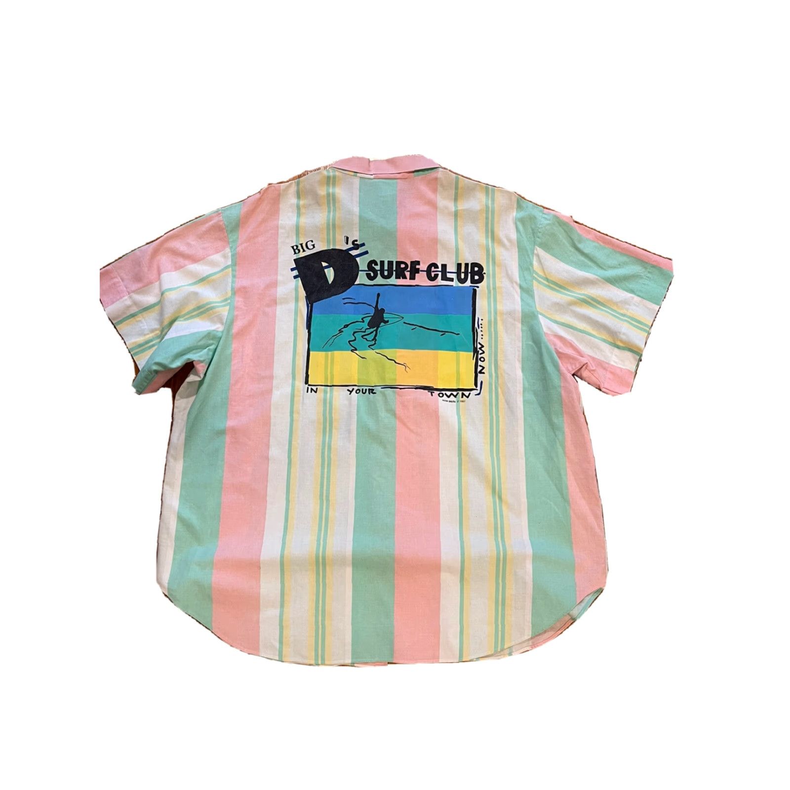 Ocean Pacific VTG 1987 OCEAN PACIFIC OP BIG D'S SURF CLUB IN YOUR TOWN BUTTON DOWN XL RARE!! Size US XL / EU 56 / 4 - 2 Thumbnail
