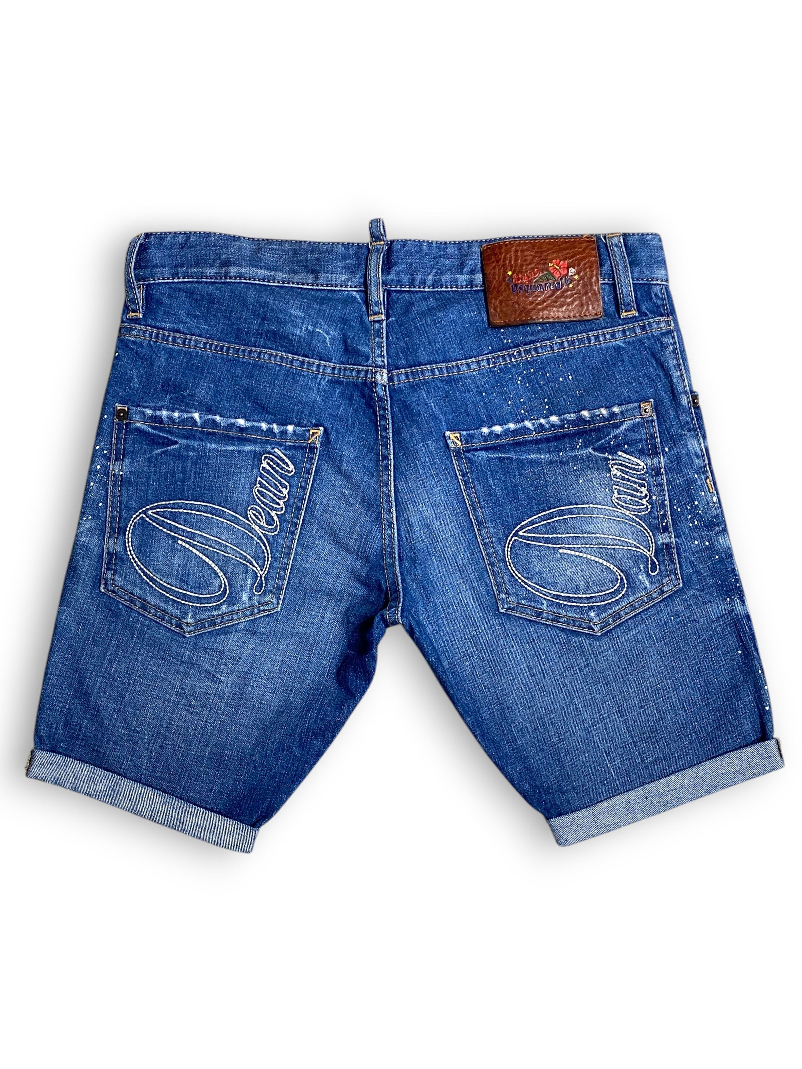 Dsquared2 Dsquared 2 Marine Distressed Washed Denim Shorts Vintage Y2K Size US 32 / EU 48 - 2 Thumbnail