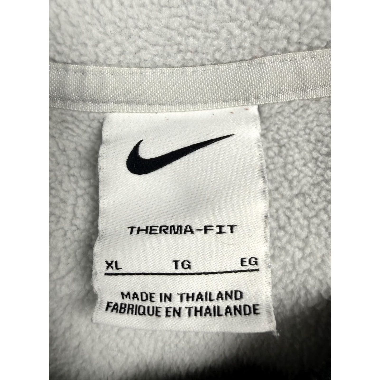 Nike Nike Sweatshirt Mens XL Gray 1/4 Zip Therma-Fit Fleece Mock Neck Pullover Swoosh Size US XL / EU 56 / 4 - 3 Thumbnail