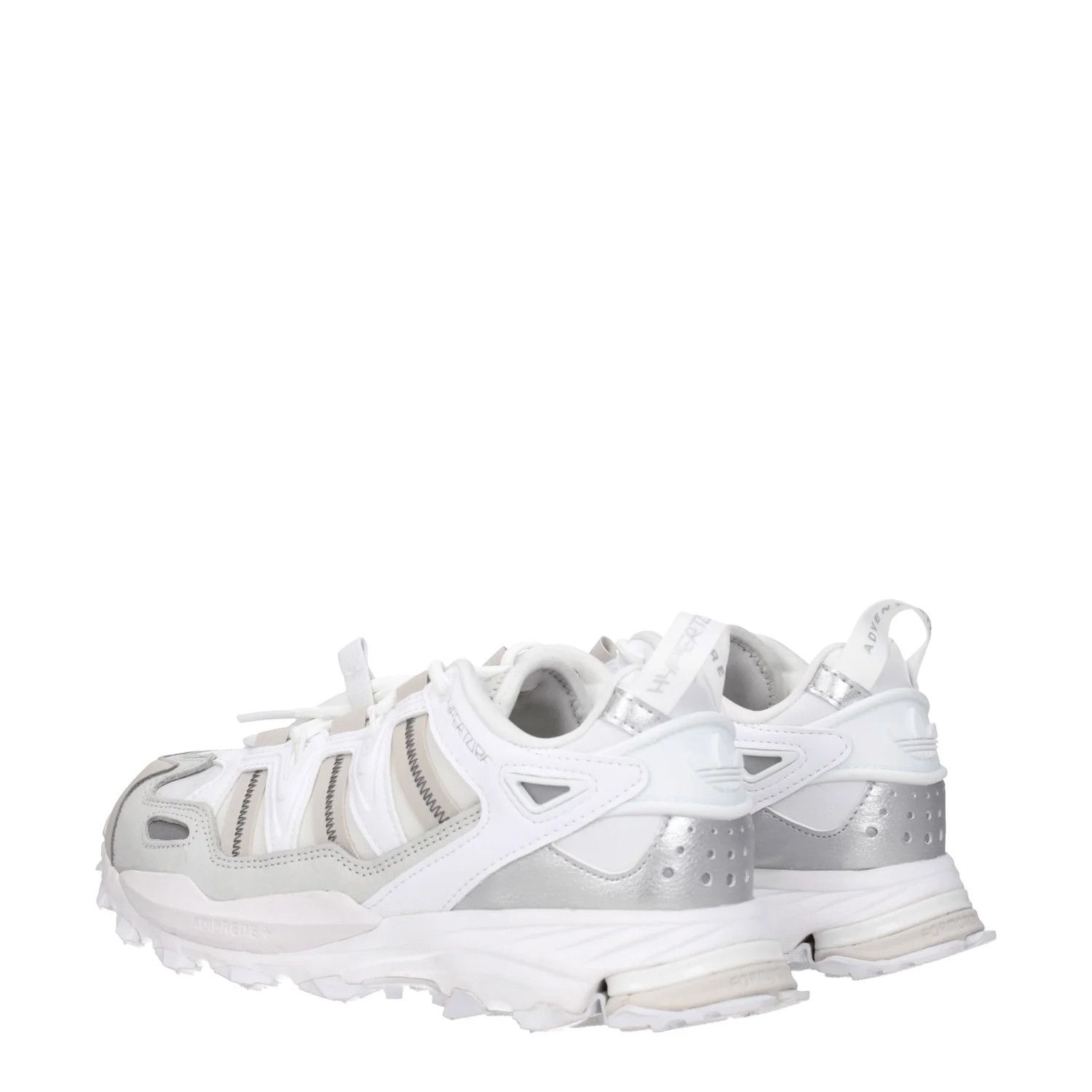 Adidas ob1o1e0625 Fabric Low-Top Sneakers in White/Silver Size US 10 / EU 43 - 4 Thumbnail