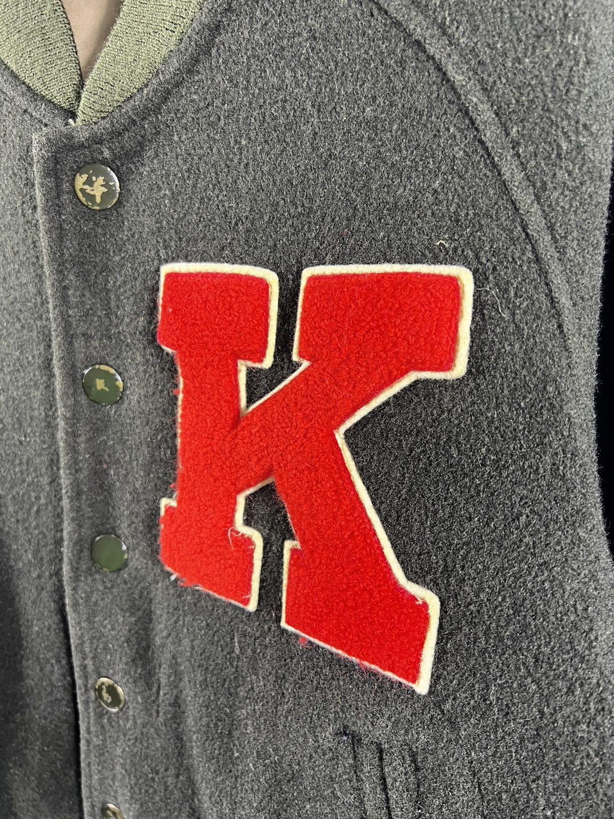 Japanese Brand 🔥 Vintage japan Blu-Jac wool K Logo Varsity Jacket - S Size US S / EU 44-46 / 1 - 5 Thumbnail