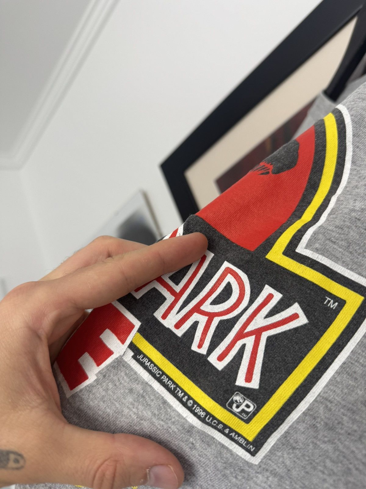 Vintage Vintage 90s Movie Promo Tee Jurassic Park Og Universal Rare Size US XL / EU 56 / 4 - 3 Thumbnail