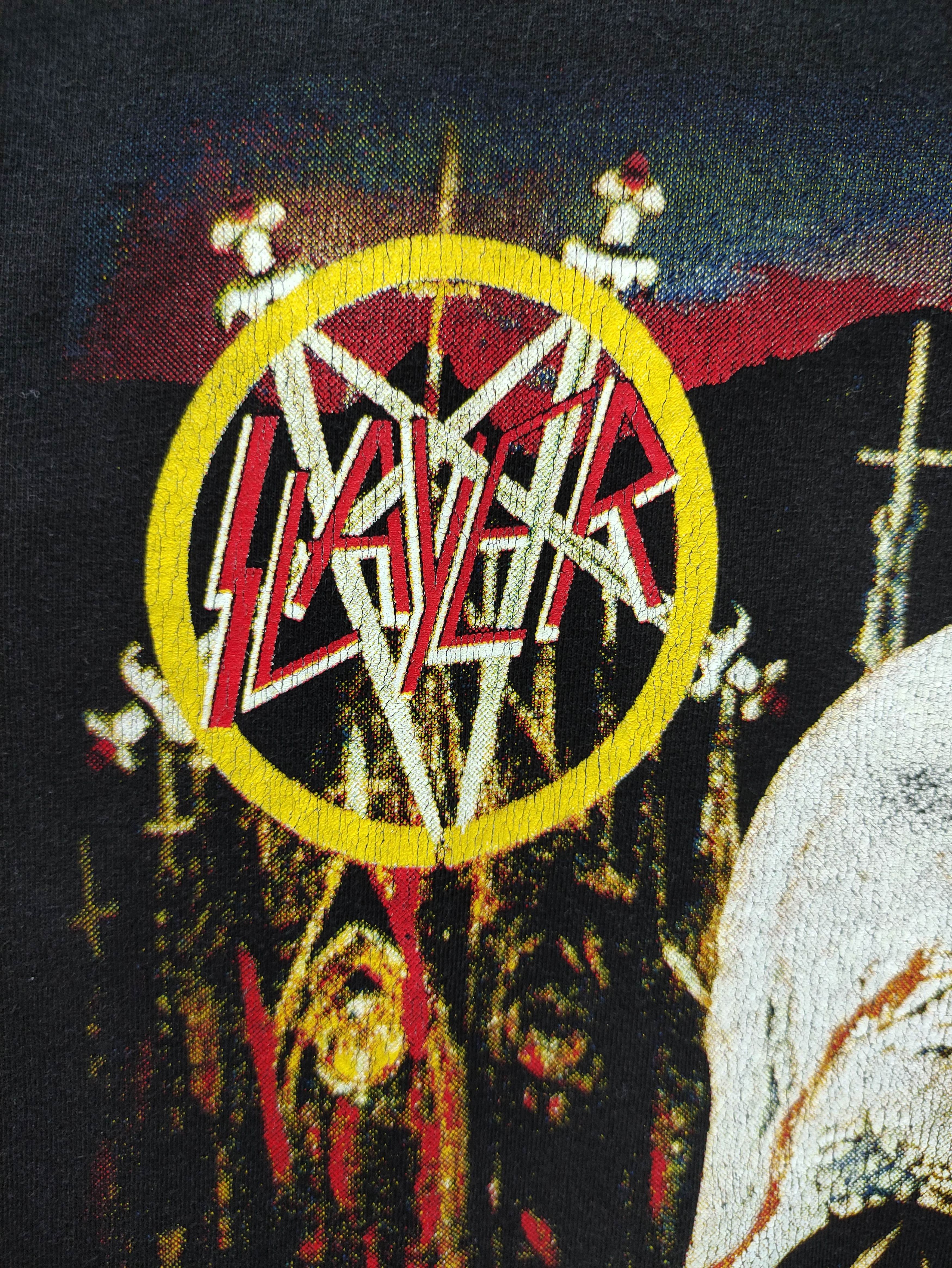 Band Tees VINTAGE SLAYER SOUTH OF HEAVEN PROMO ALBUM TEE Size US M / EU 48-50 / 2 - 5 Thumbnail