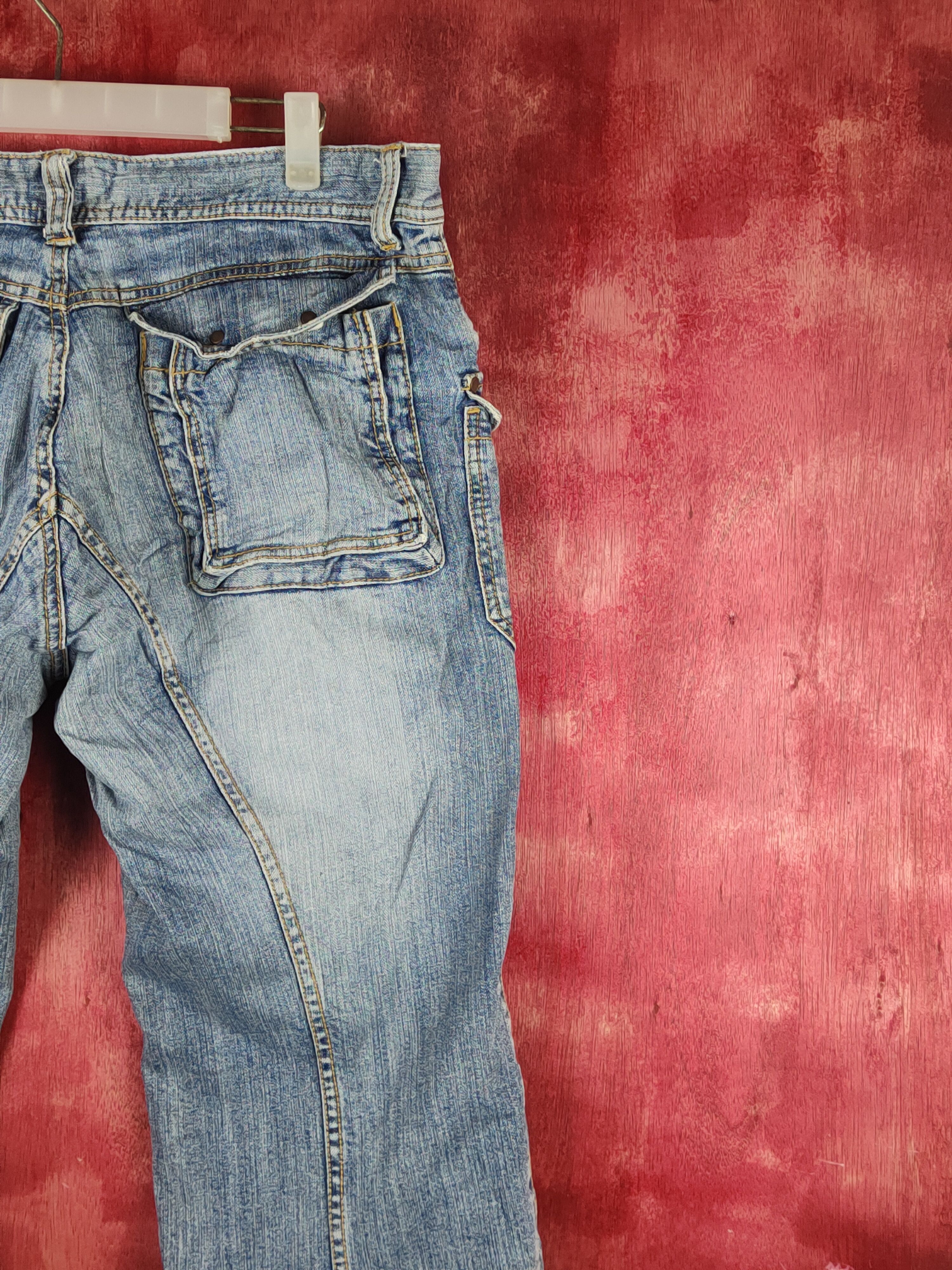 Japanese Brand T.s.c Blue Distressed Ripped Jeans #S2364 Size US 34 / EU 50 - 10 Thumbnail