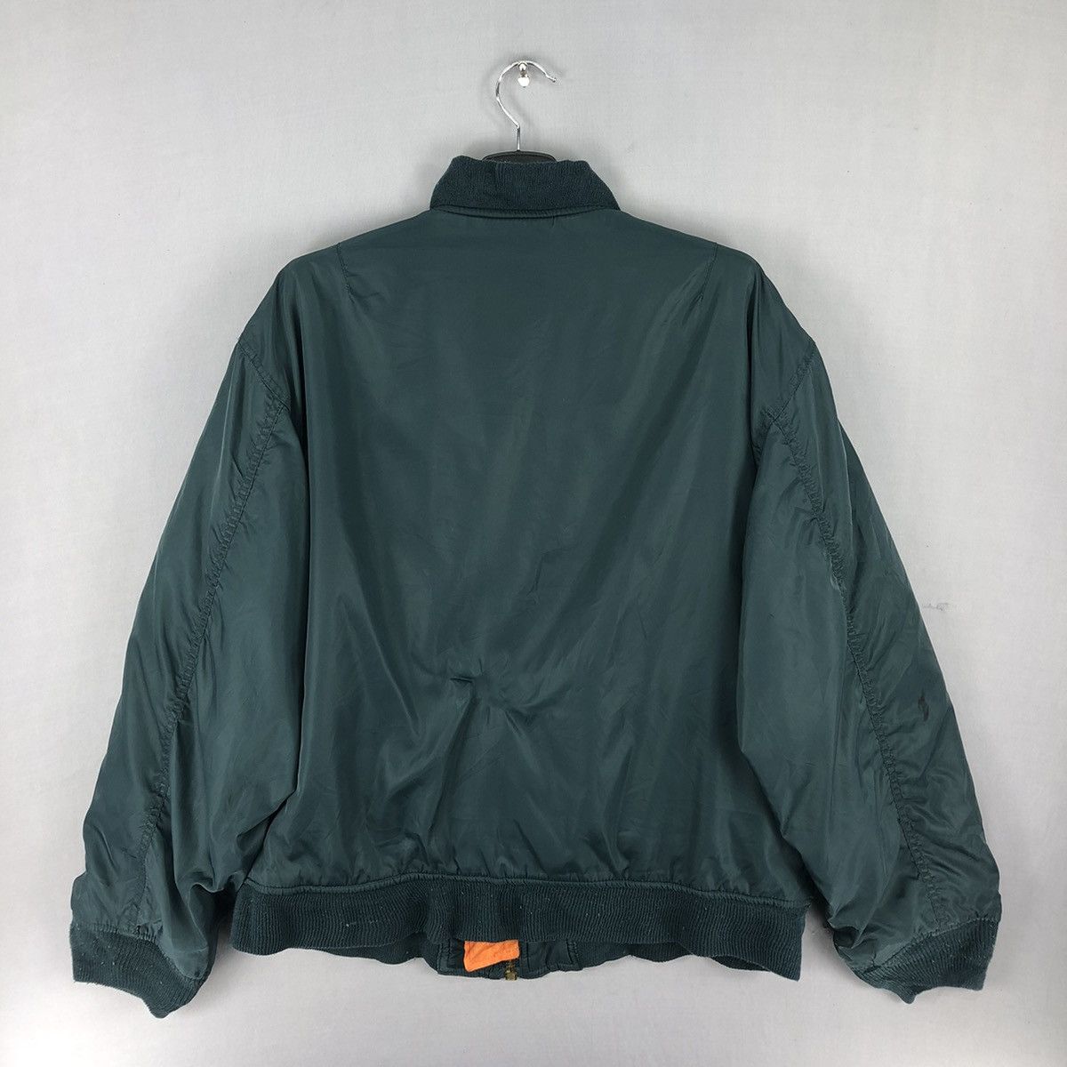 Japanese Brand Vintage Thrashed Bomber Jacket MA-1 Reversible Distressed Size US XL / EU 56 / 4 - 4 Thumbnail