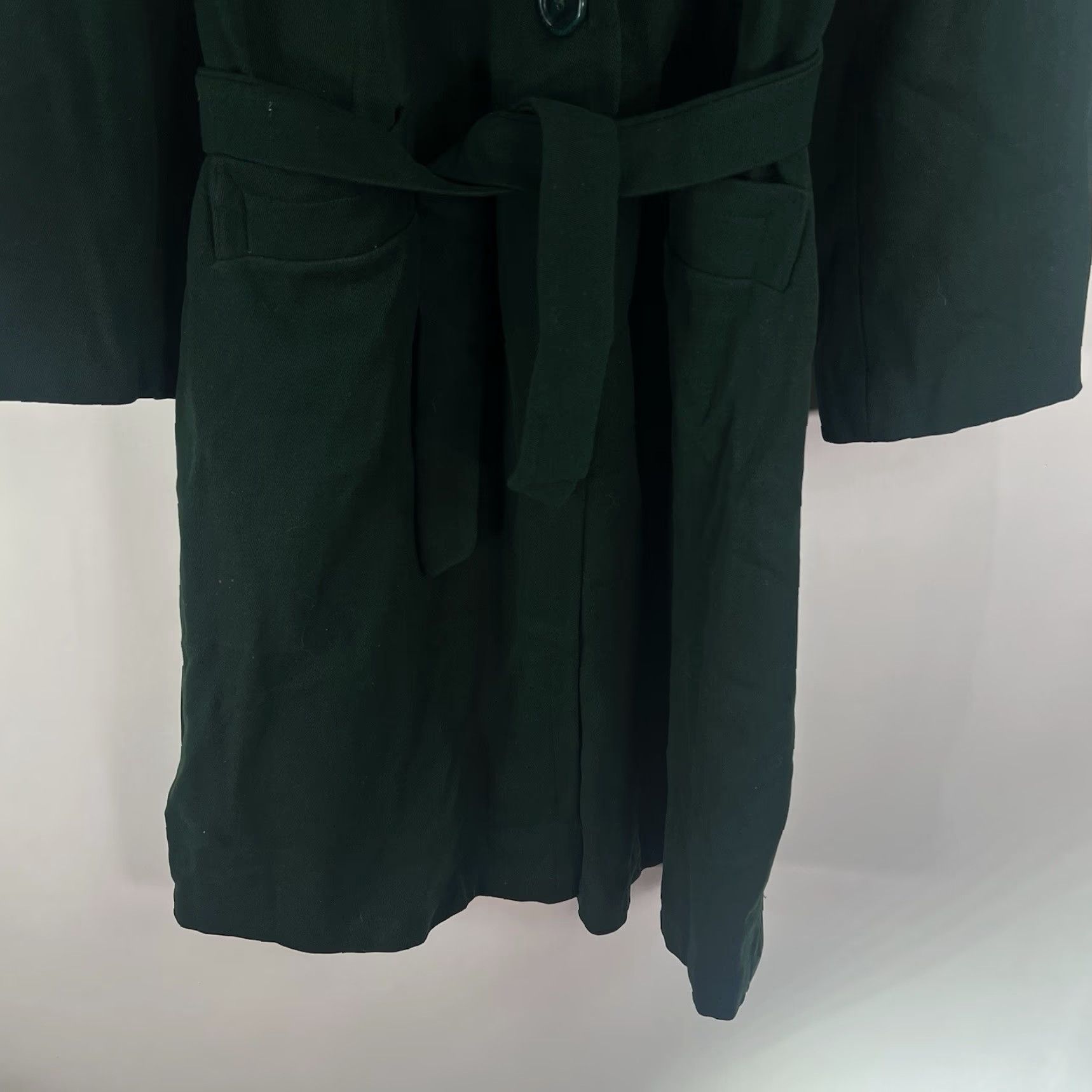 Vintage VINTAGE American Vintage Wool Overcoat Womens Size M Green 60s 70s Long Long Sleeve Classic Bohemian Fall Winter Size M / US 6-8 / IT 42-44 - 4 Thumbnail