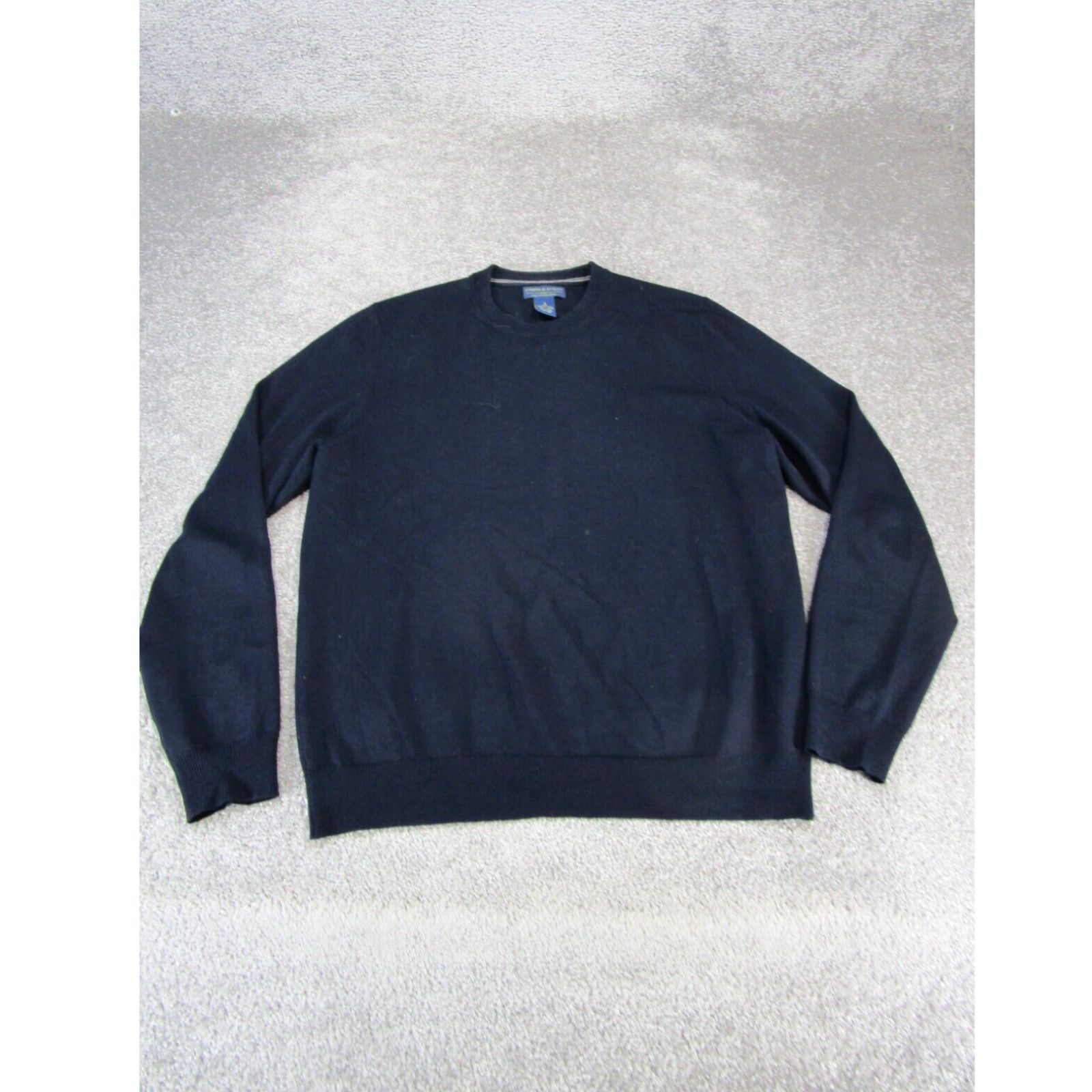 Joseph & Lyman Vintage Italian Wool Blue V-Neck top Sweater Sz Medium