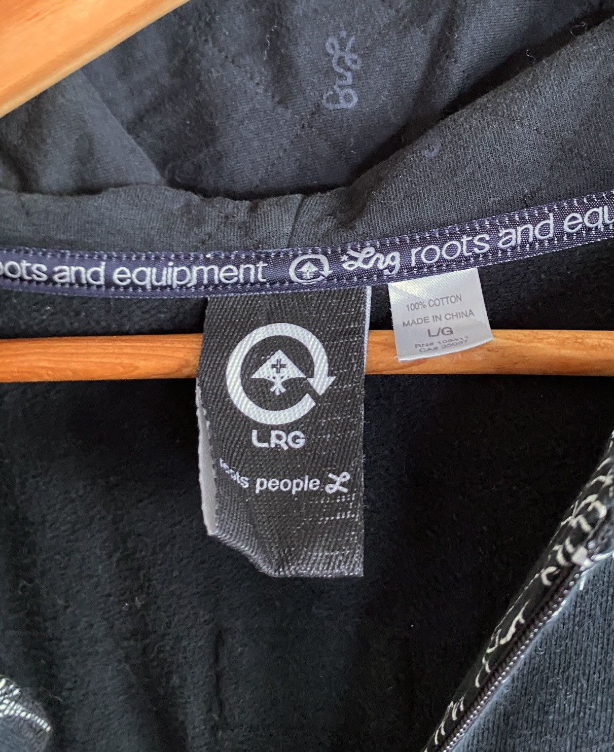 LRG Rare Design Vintage Brand LRG Full Print Zipper Hoodie 2000s Size US L / EU 52-54 / 3 - 12 Thumbnail