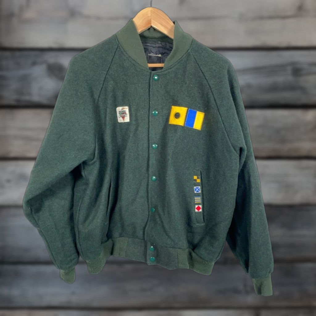 ジャケット・アウター 80s archive gimmick wool bomber jacket ジャケット・アウター wool bomber jacket 80s gimmick archive