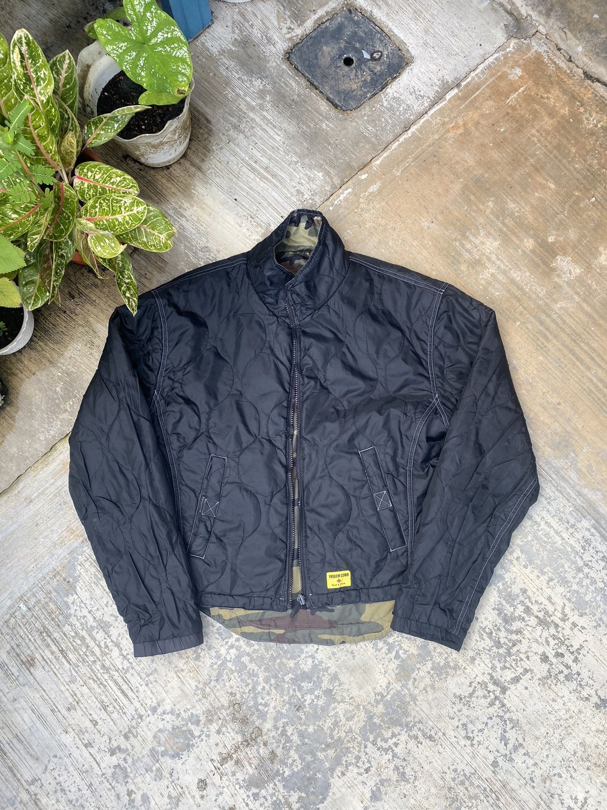 YELLOW CORN Distressed Yellow Corn Riversible Camouflage Black Size L / US 10 / IT 46 - 8 Thumbnail