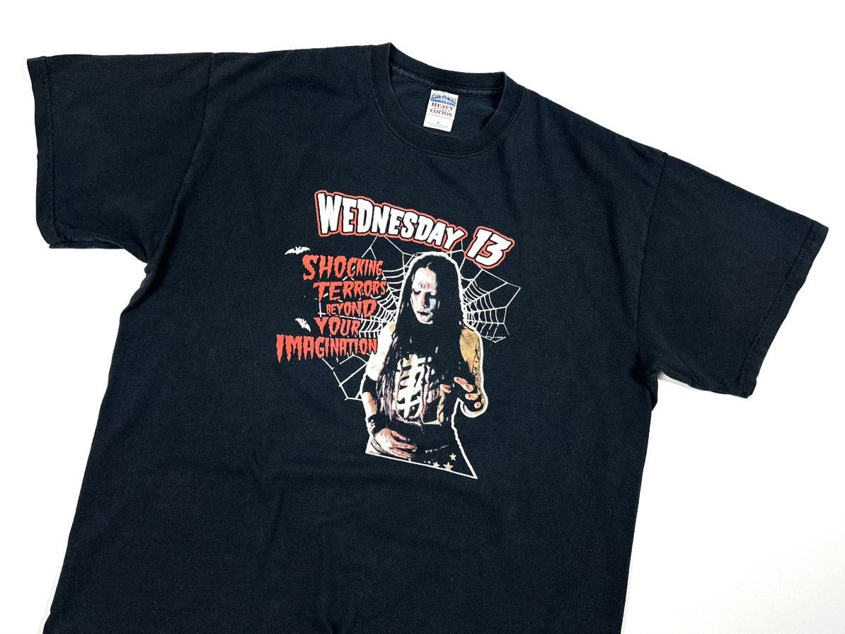 Other Vintage 00’s Wednesday 13 Horror Punk Gothic Rock T Shirt Size US XL / EU 56 / 4 - 3 Thumbnail