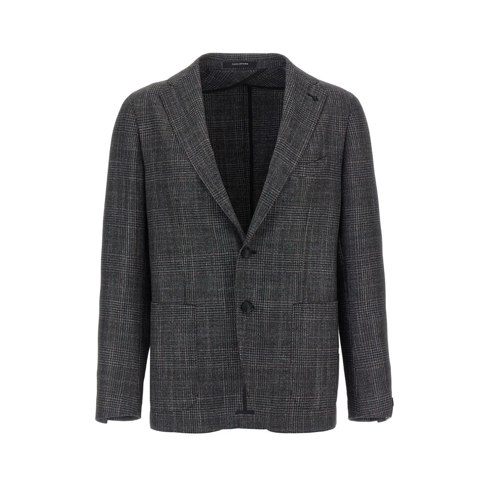 Tagliatore TAGLIATORE Gray Check Patterned Wool Blazer New & Authentic Size US M / EU 48-50 / 2 - 1 Thumbnail