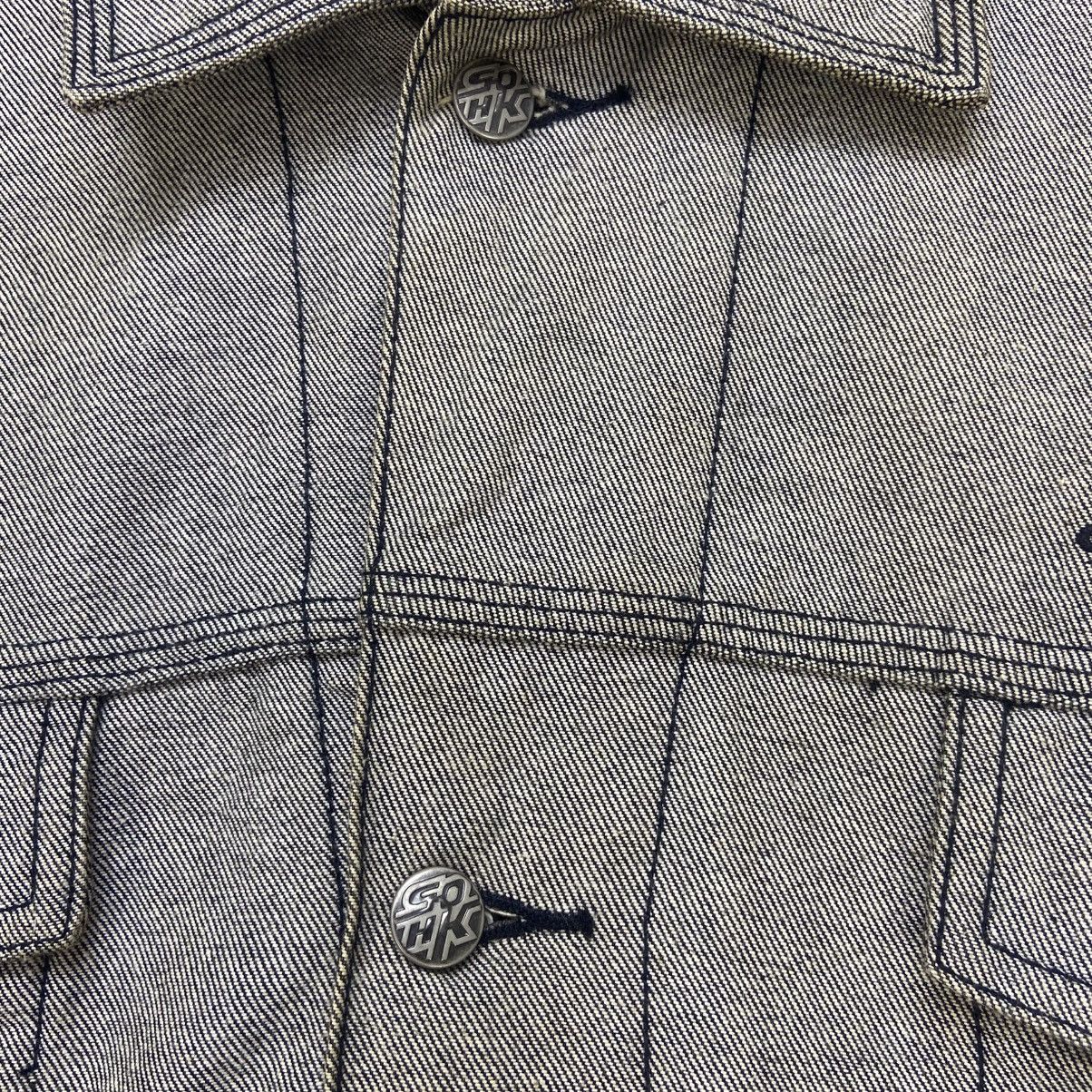 Rap Tees × Vintage Vtg Brooklyn School of Hard Knocks Big Logo Denim Trucker Size US XXL / EU 58 / 5 - 12 Thumbnail