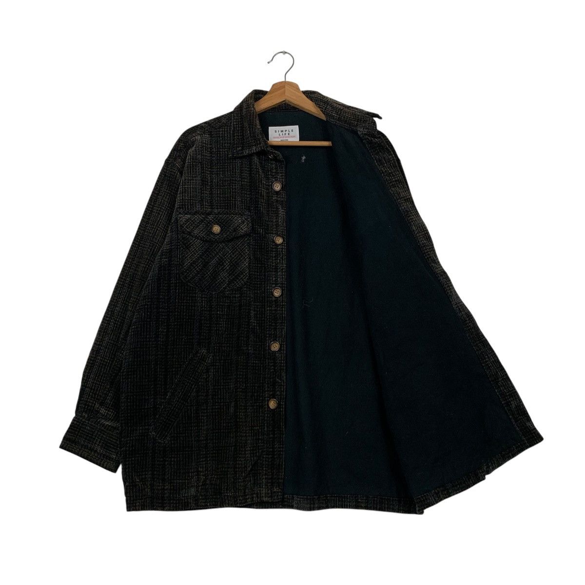 Japanese Brand 90’s SIMPLE LIFE Japan Work Casual Flannel Jacket #2289-C102 Size US M / EU 48-50 / 2 - 9 Thumbnail