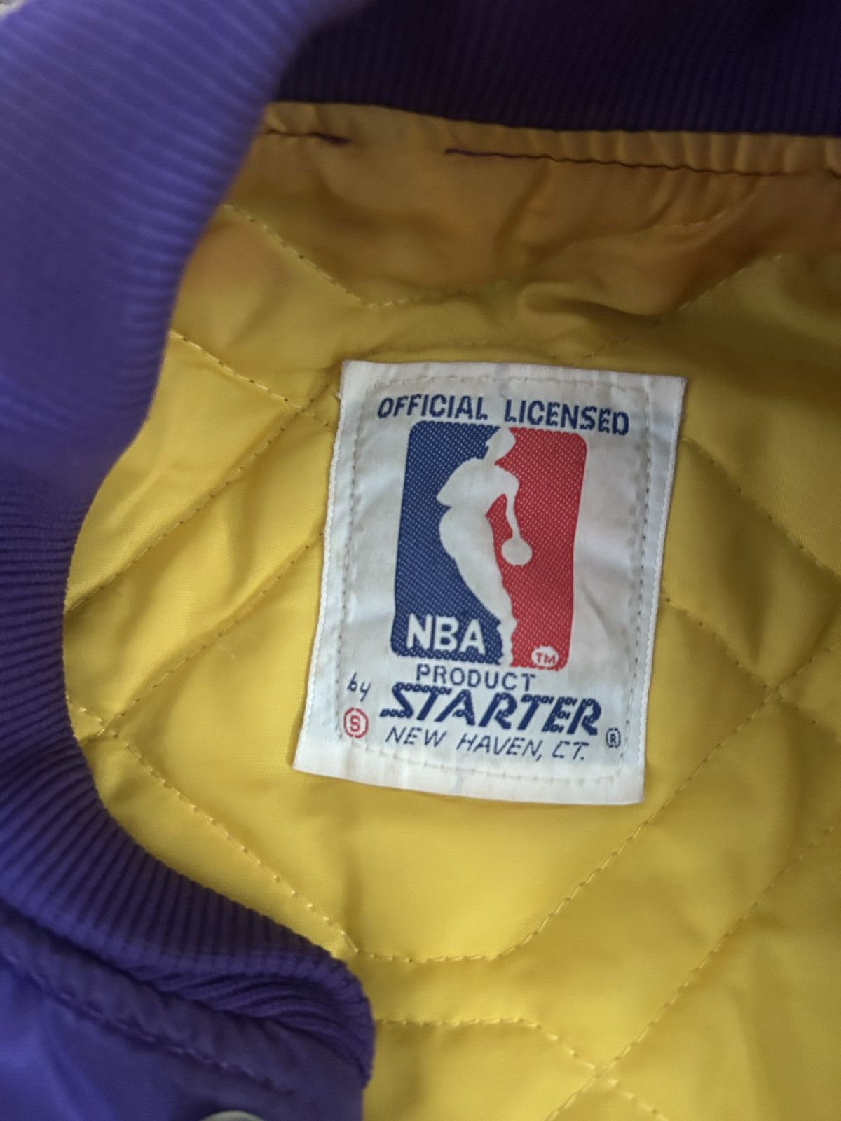 Starter Vtg 80s Los Angeles Lakers Starter Satin Jacket Size US S / EU 44-46 / 1 - 3 Thumbnail
