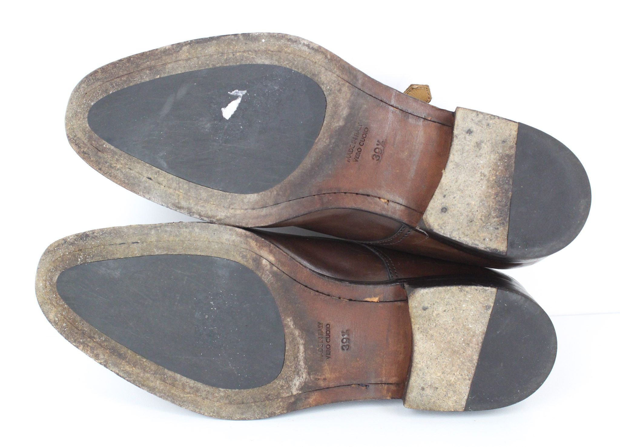 Suitsupply EU39.5 Brown Double Monk Leather Shoes 73440 Size US 6.5 / EU 39-40 - 7 Thumbnail