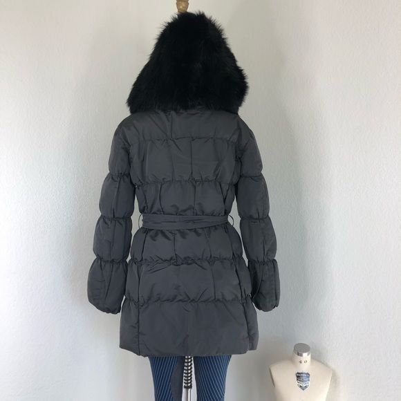 Prada PRADA Down Puffer Belted Coat Raccoon Fur Hood Jacket Size M / US 6-8 / IT 42-44 - 4 Thumbnail