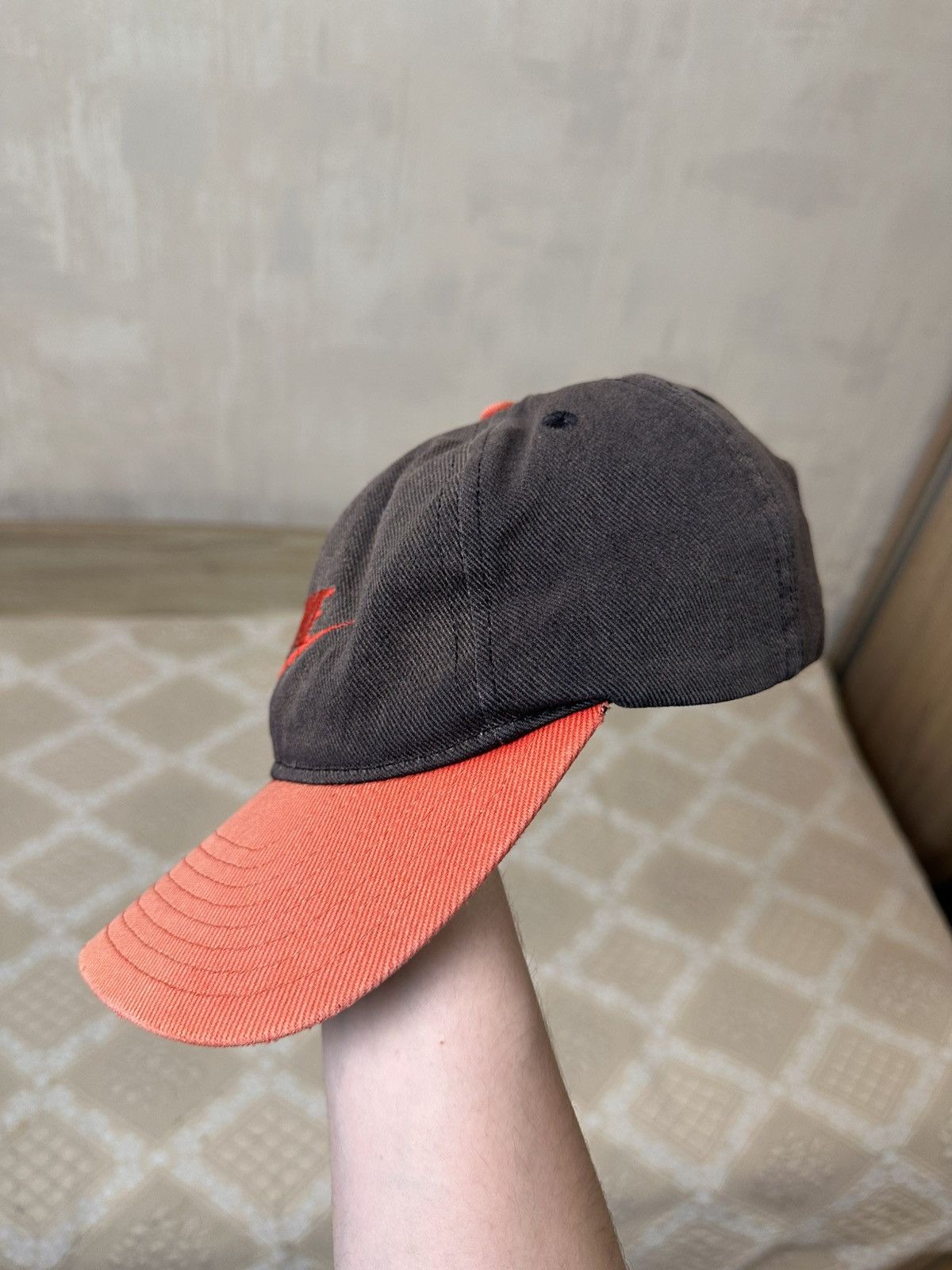 Nike 🔥 Nike 90s Big Logo Cap Hat Y2K Faded Court Size ONE SIZE - 3 Thumbnail
