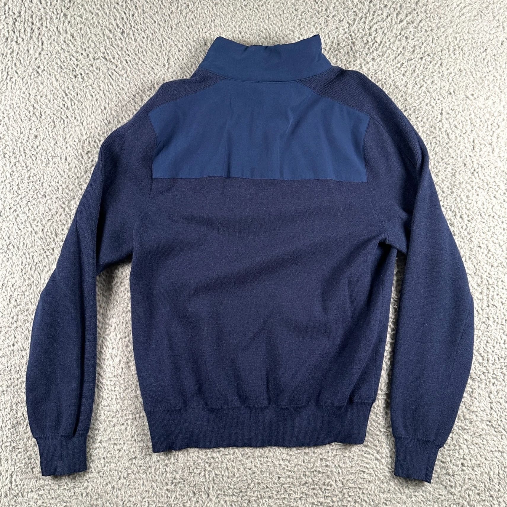 Vineyard Vines Vineyard Vines 1/4 Zip Sweater Mens S Blue Wind Pullover Merino Wool Blend Golf Size US S / EU 44-46 / 1 - 4 Thumbnail