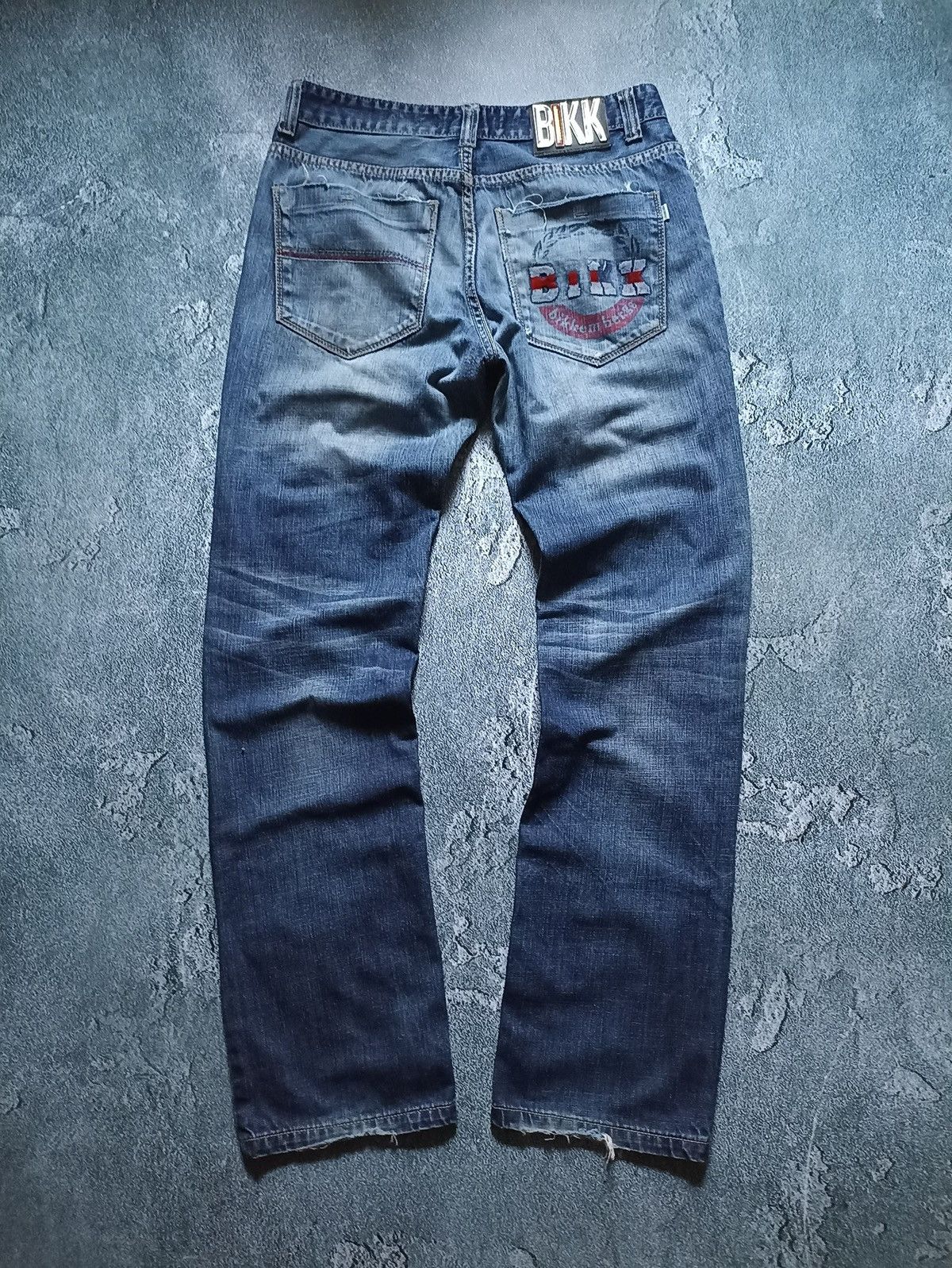 Dirk Bikkembergs Vintage Dirk Bikkembergs Y2K Denim Distressed Jeans Size 33 Size US 33 - 1 Thumbnail