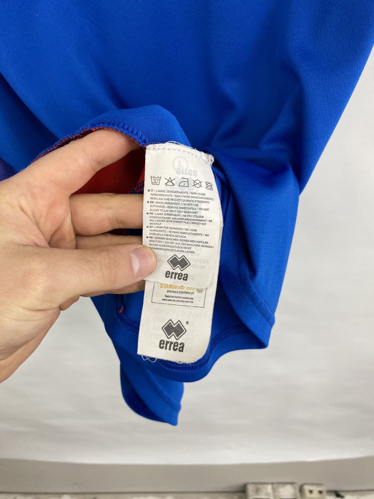 Errea 🇮🇸 Vintage Errea Iceland KSI Soccer Jersey Blokecore Rare Size US L / EU 52-54 / 3 - 8 Thumbnail