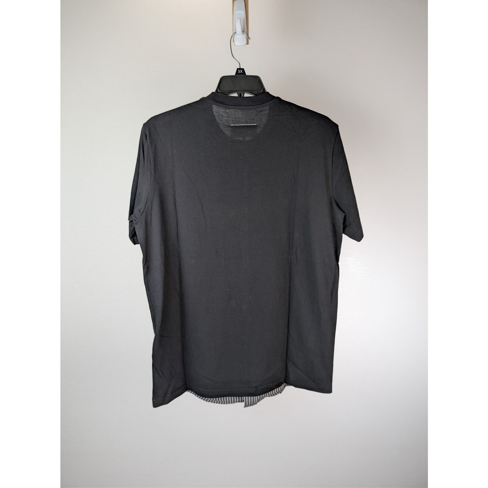 Maison Margiela o1rshd1 striped button-up t-shirt in Black Size US M / EU 48-50 / 2 - 10 Thumbnail